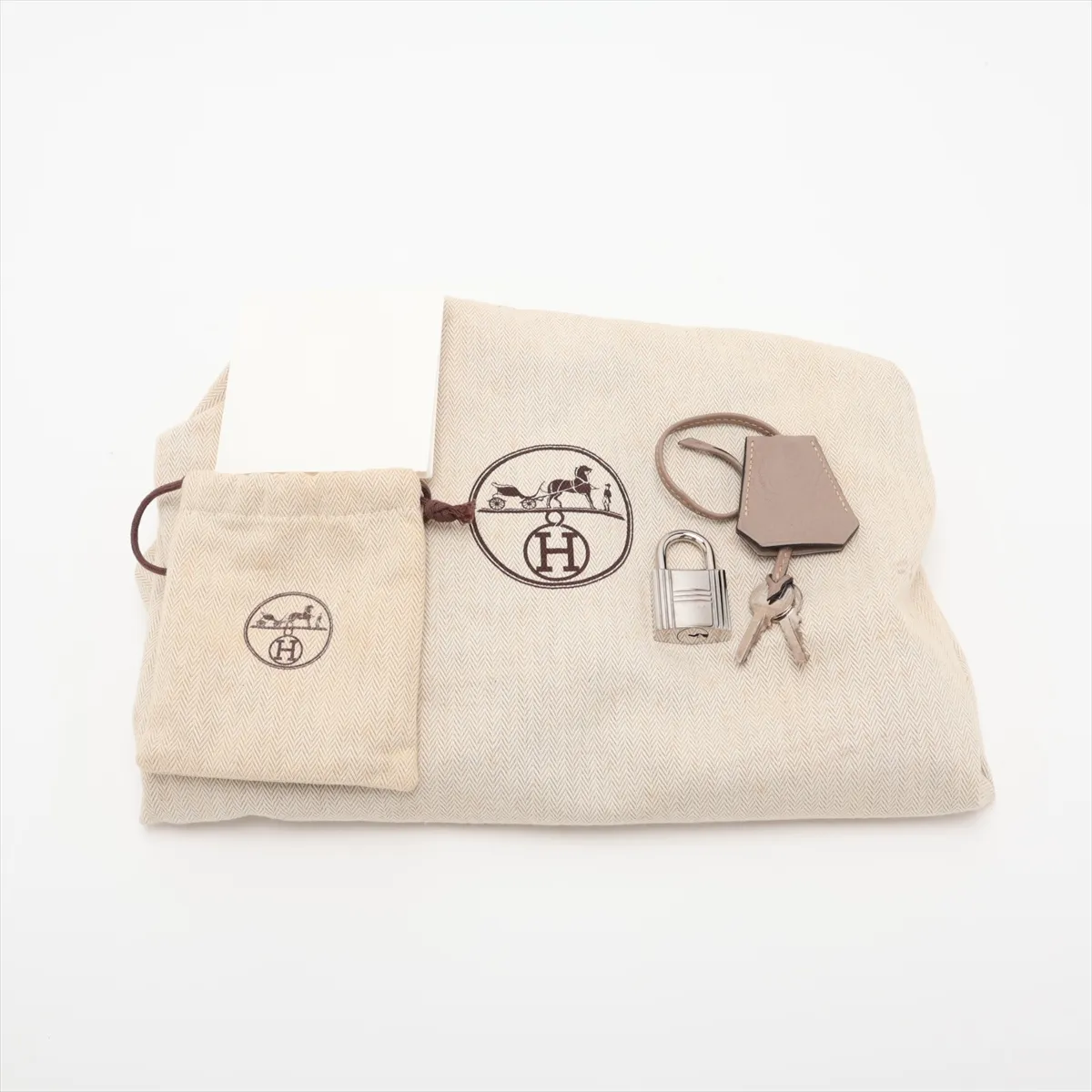 [Individually packaged] Hermes Shoulder Birkin, Taurillon Clemence leather, Turtledove Grey, Silver hardware L: 2008 — view 9
