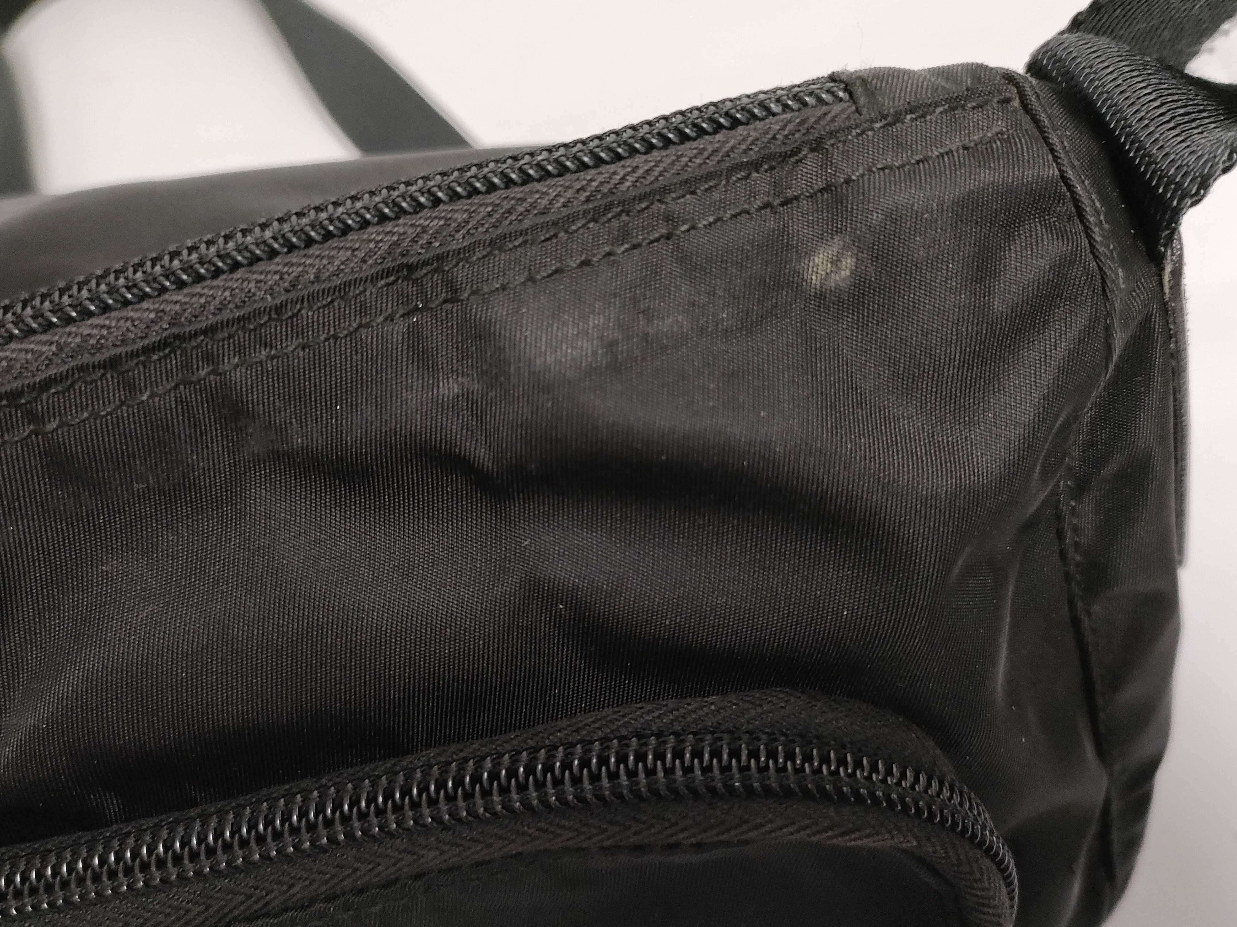 Nylon Shoulder Bag with Triangle Logo — view 11