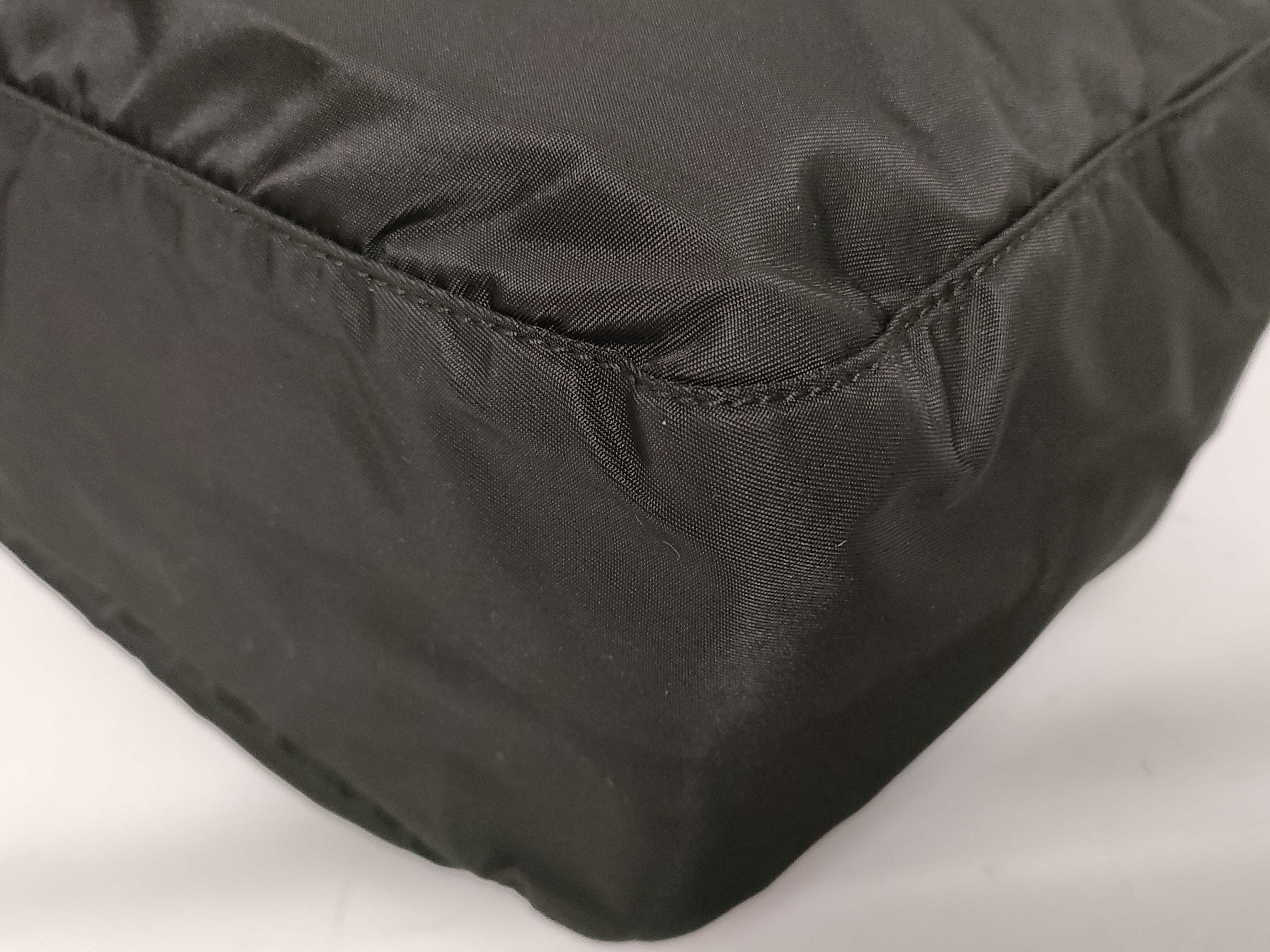 Nylon Shoulder Bag with Triangle Logo — view 4