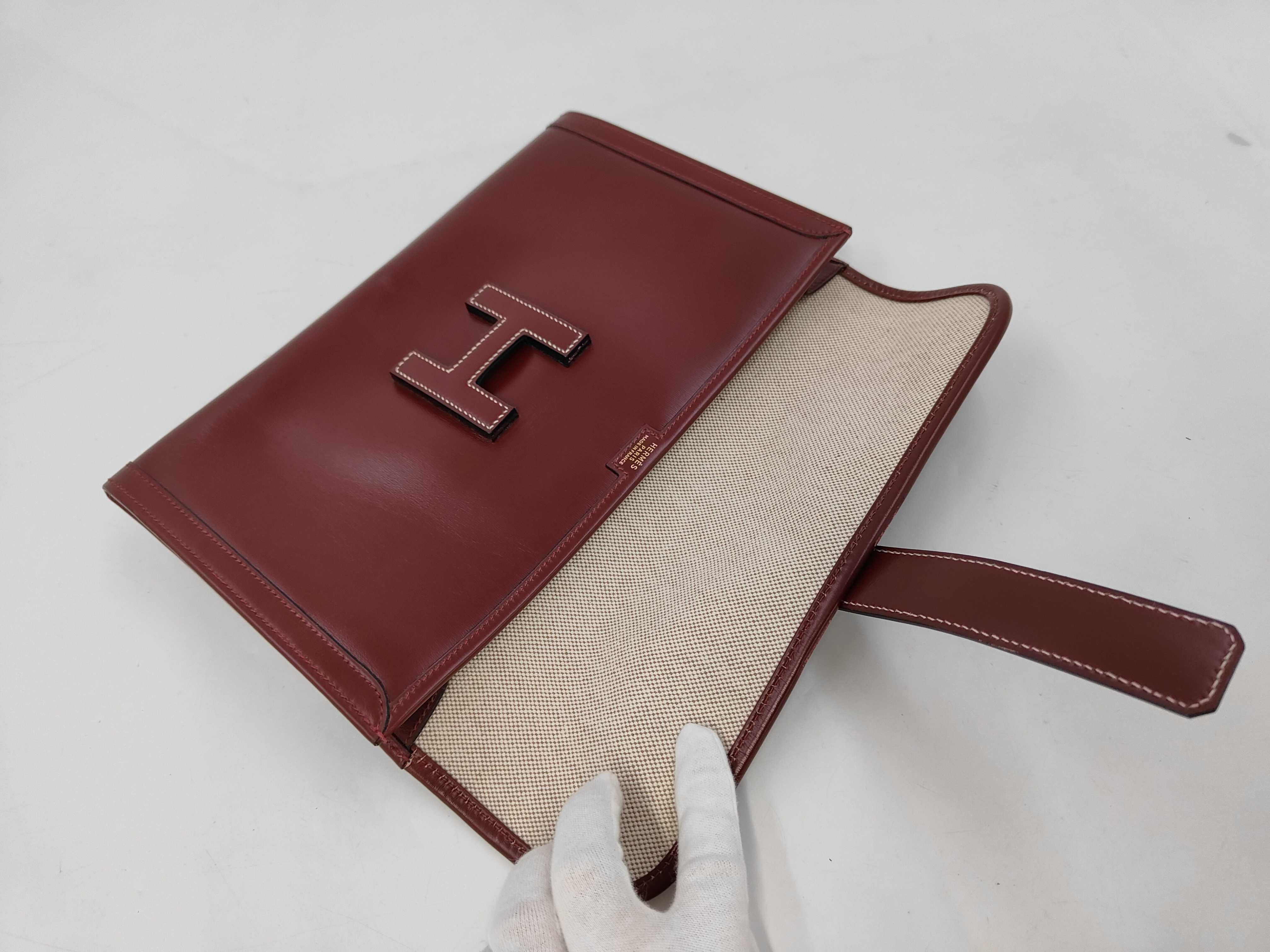 Jige PM Box Calf Rouge H Wallet (R) — view 5