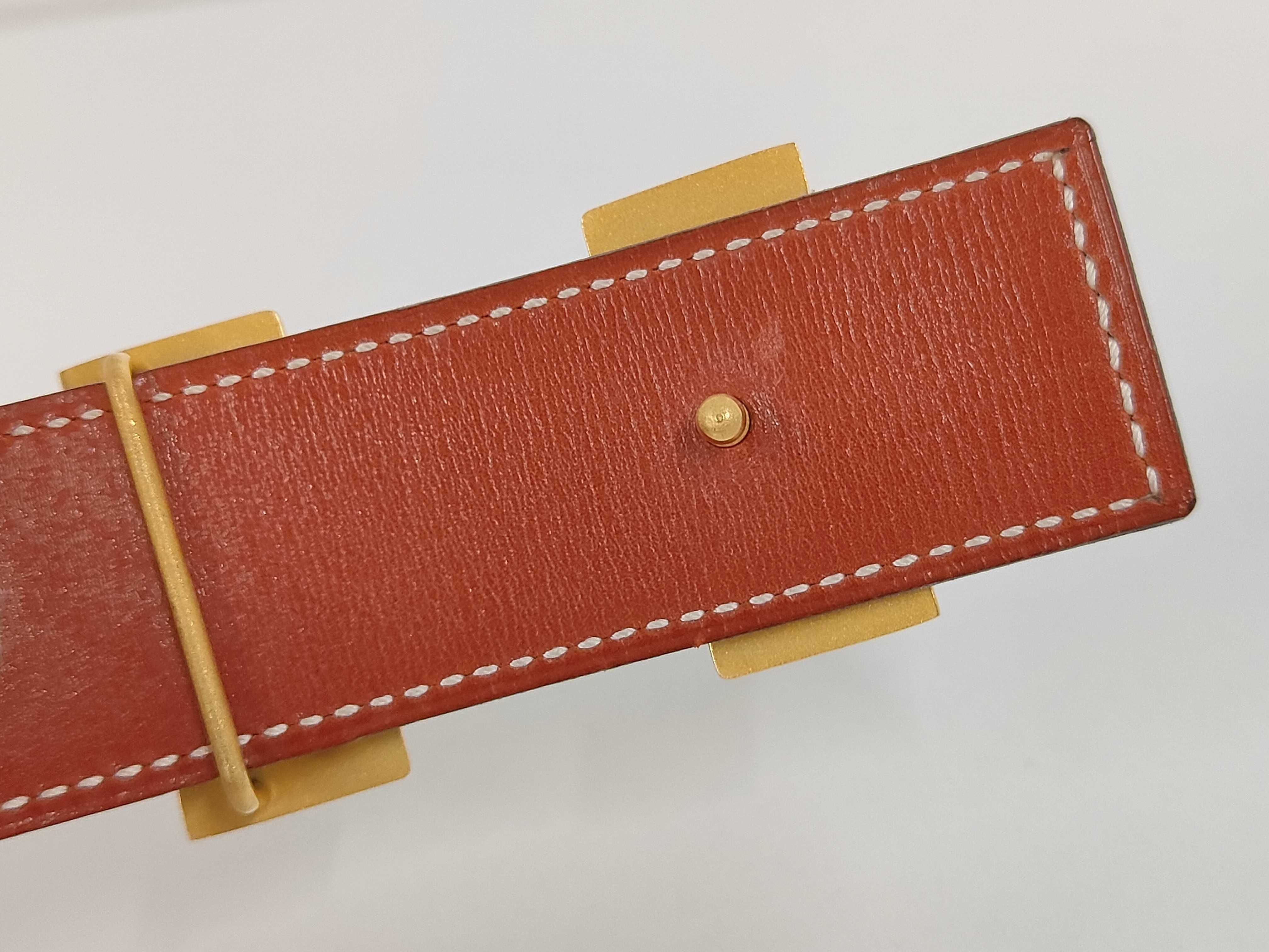 H Y stamped reversible belt size 80 — view 3
