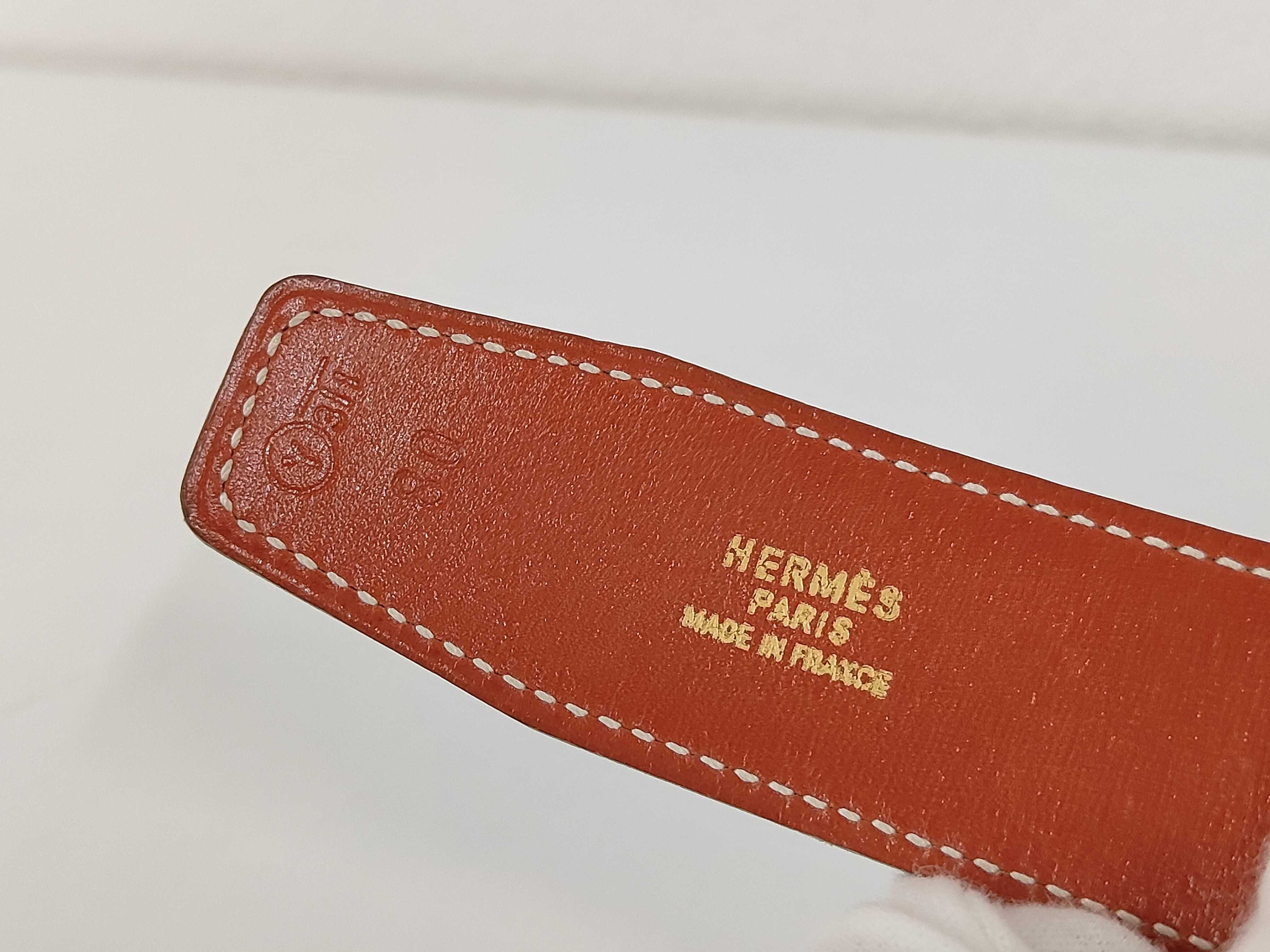 H Y stamped reversible belt size 80 — view 6