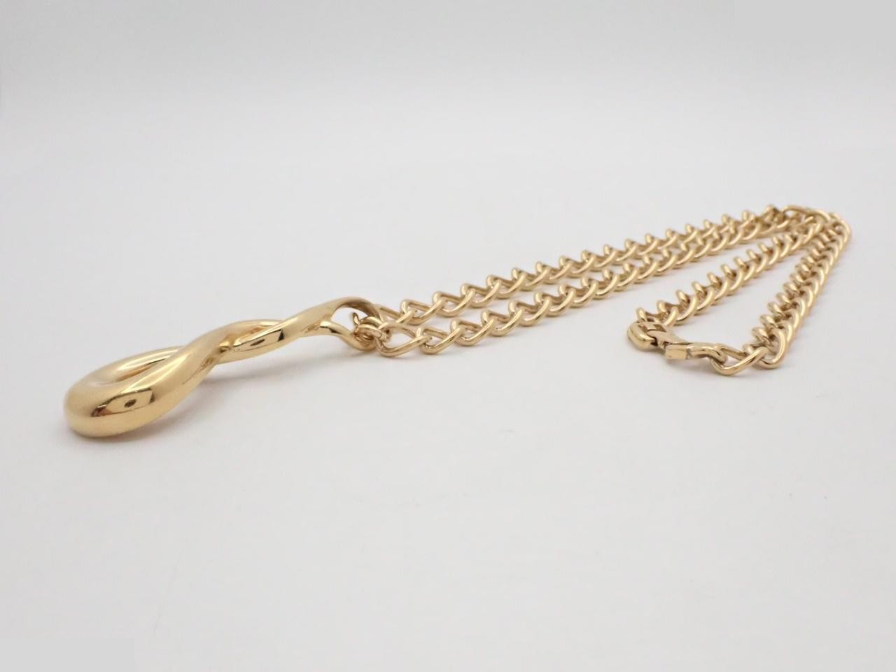 Twist Drop Necklace, chain approximately 74cm — view 3
