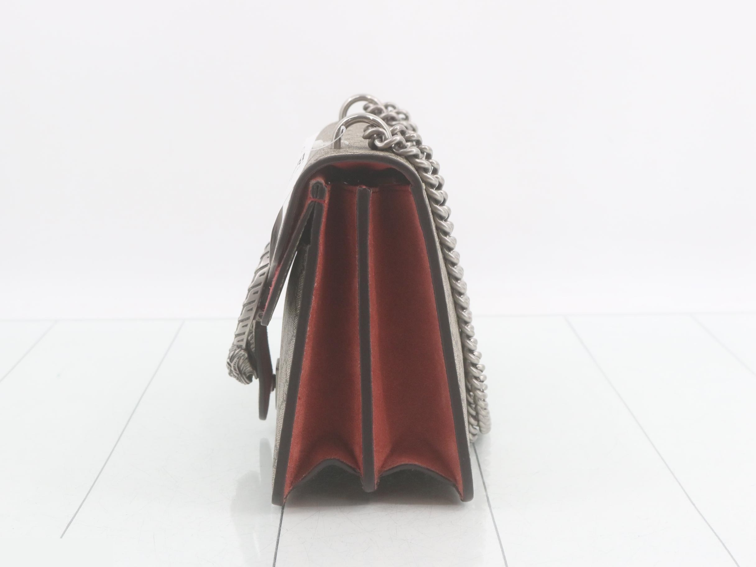 Dionysus GG Supreme Suede Chain Shoulder Bag — view 3