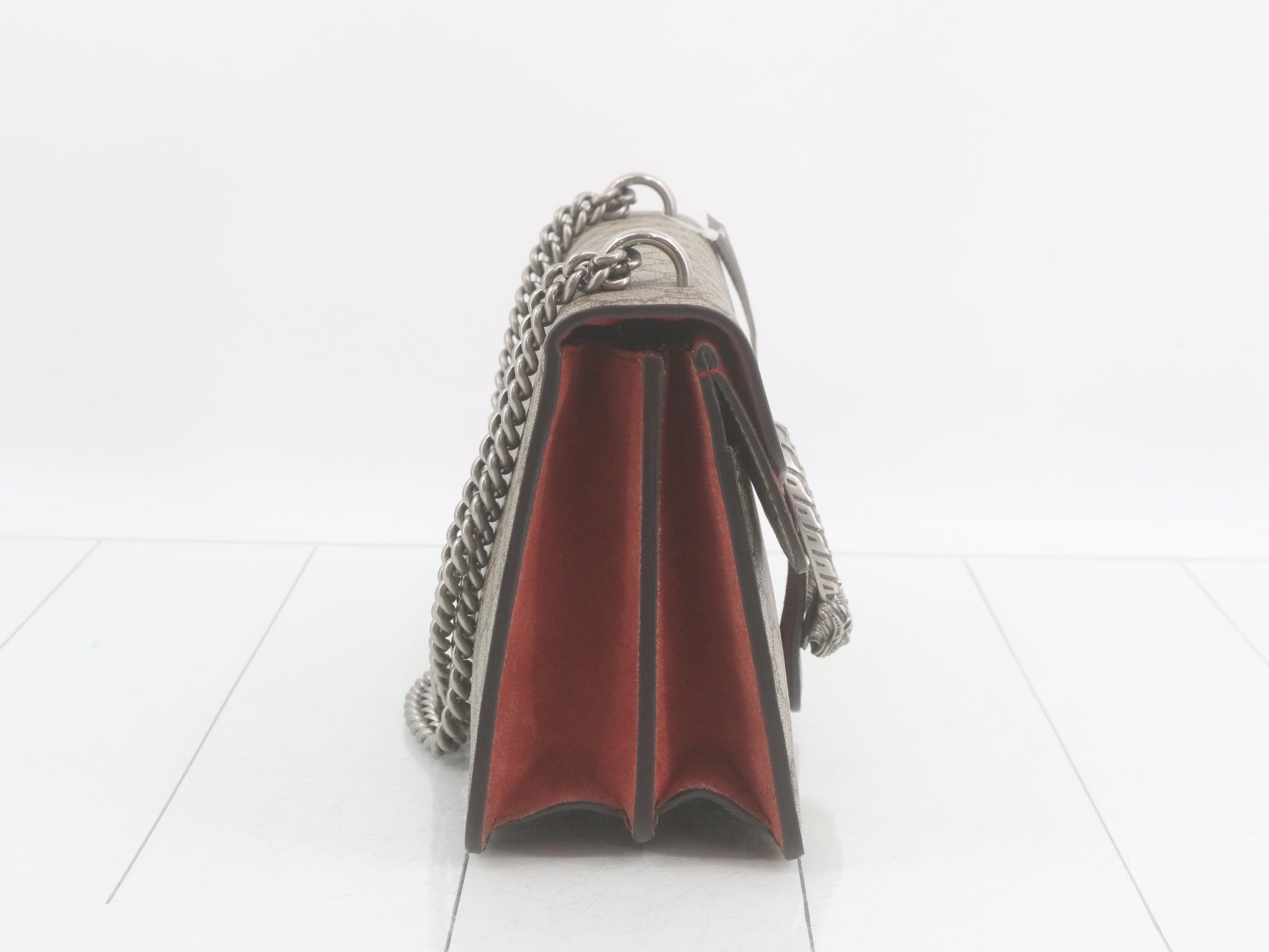 Dionysus GG Supreme Suede Chain Shoulder Bag — view 4