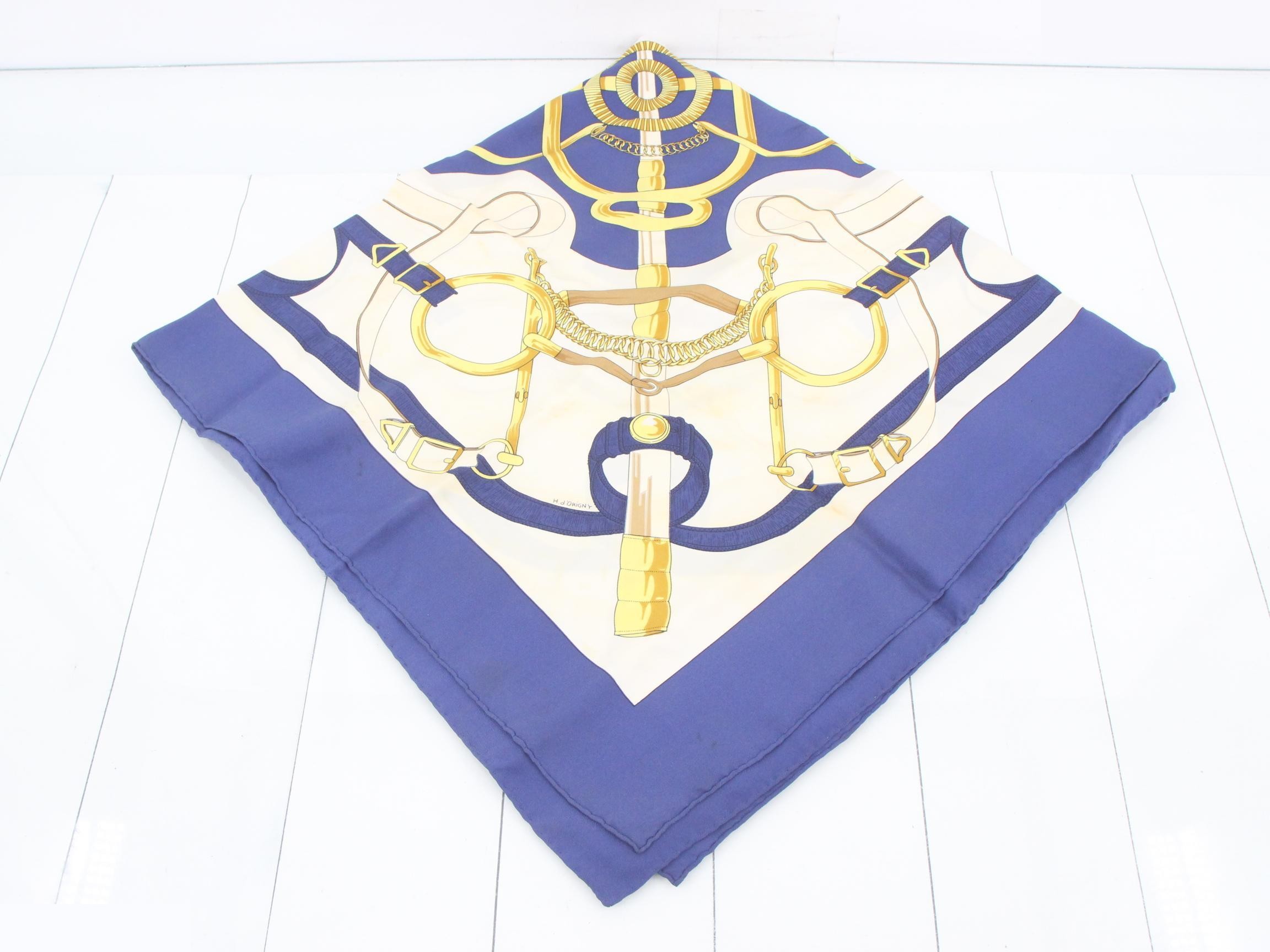 Carre 90 Golden Spur Silk Scarf — view 2