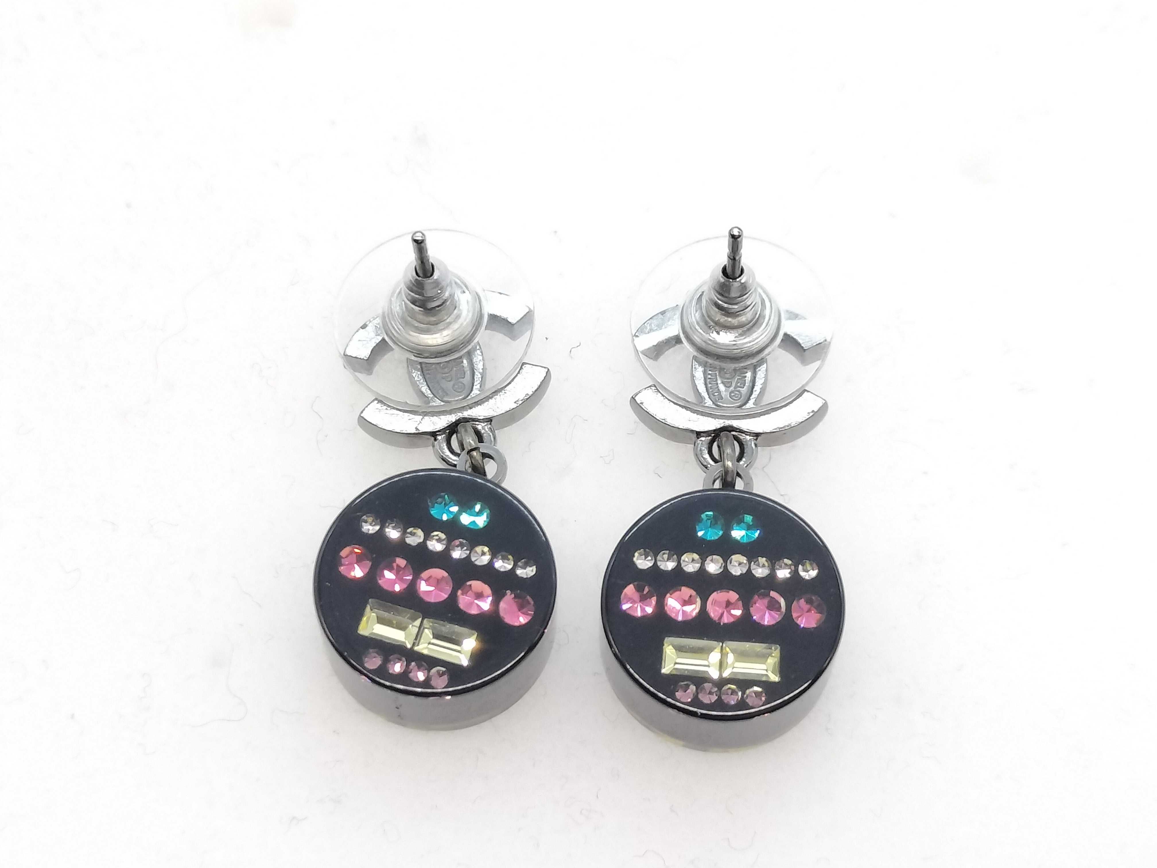 Coco Mark Rhinestone Earrings — view 4