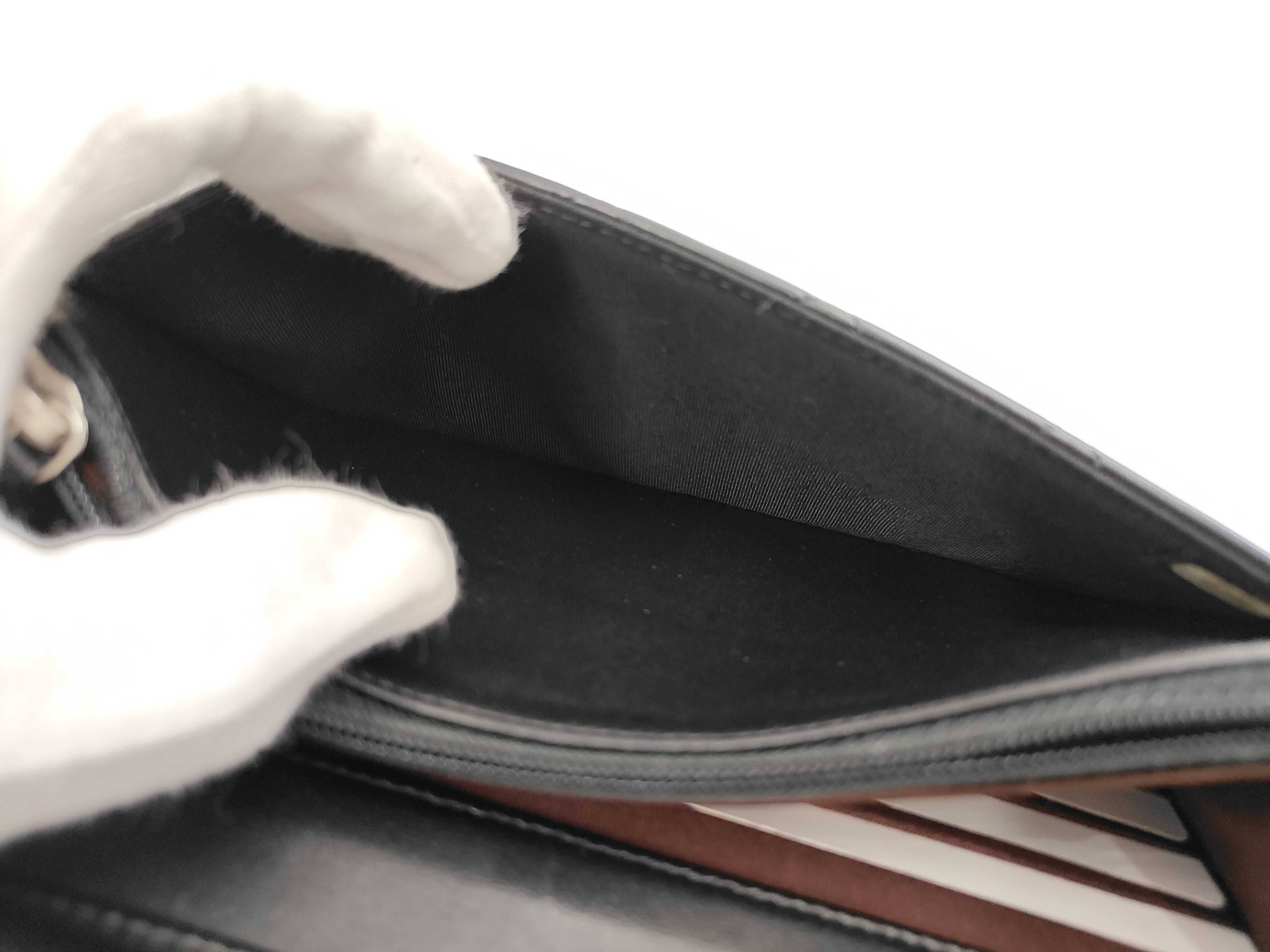 Chain Wallet, Lambskin, Black with Silver Hardware, AP0250, Shoulder Bag — view 11