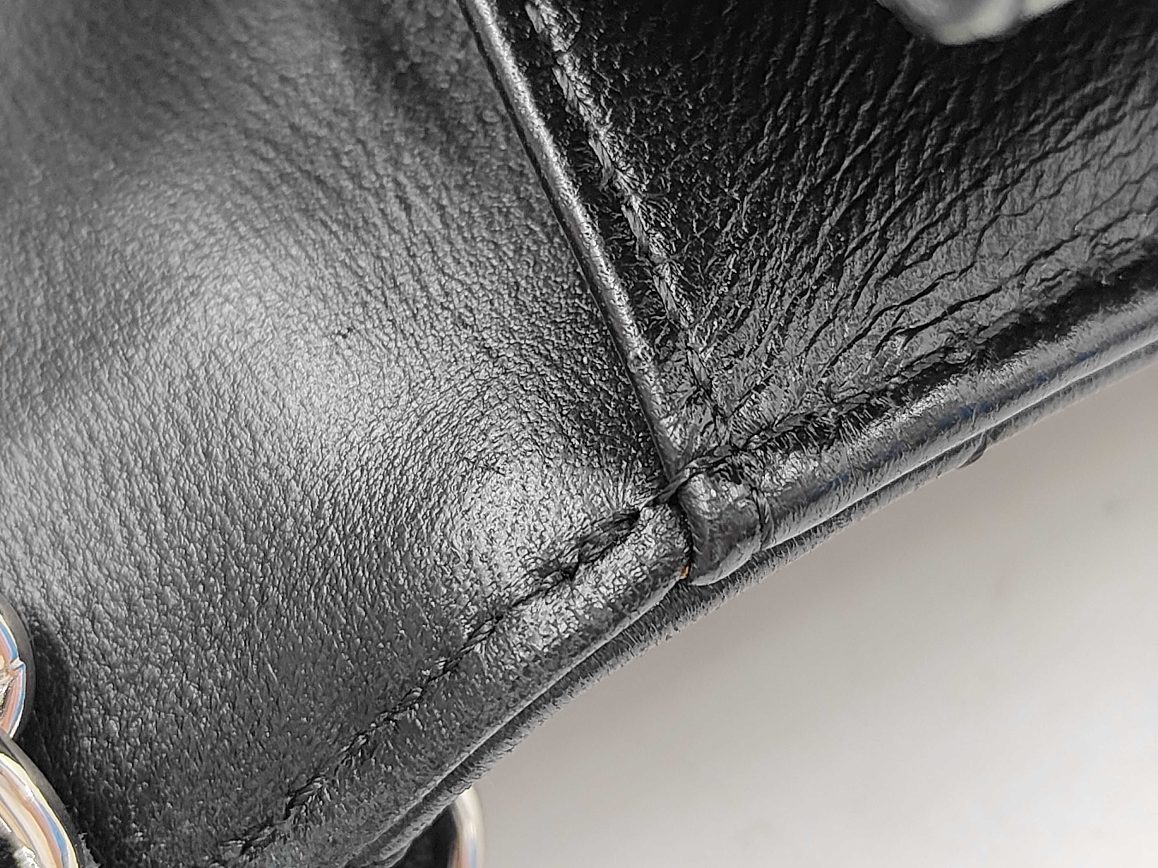 Chain Wallet, Lambskin, Black with Silver Hardware, AP0250, Shoulder Bag — view 13