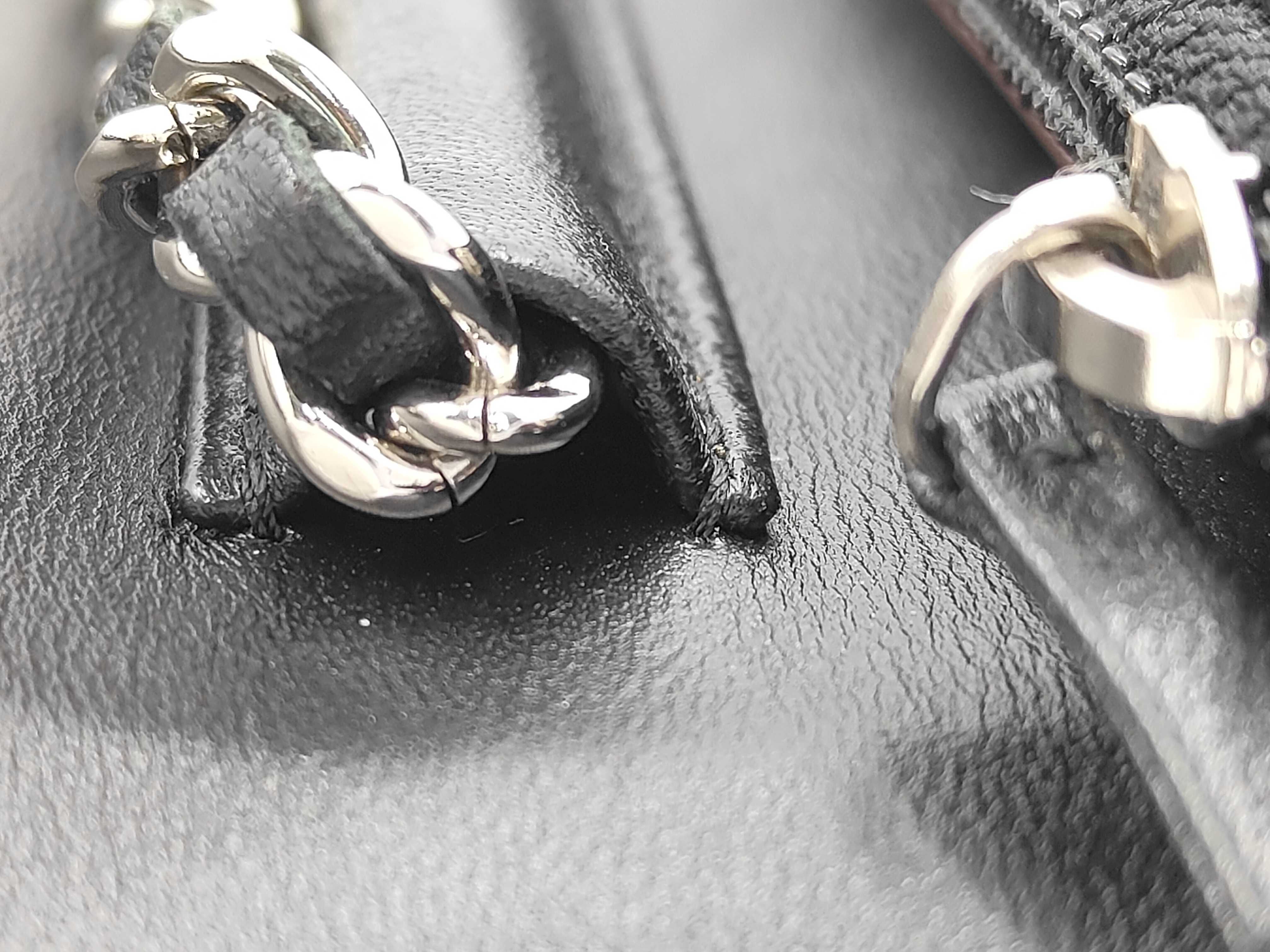 Chain Wallet, Lambskin, Black with Silver Hardware, AP0250, Shoulder Bag — view 5