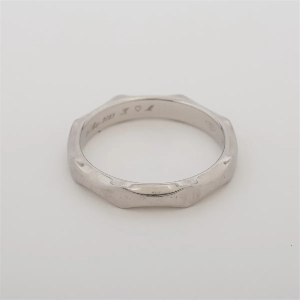Infinito Ring, Pt950, 5.4g, Size 53, Initials TS77YL, Scratches — view 2
