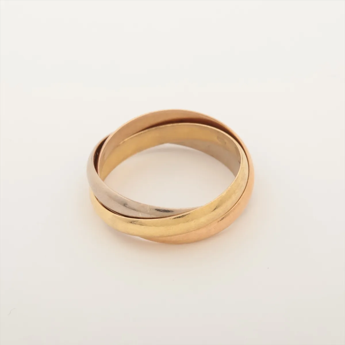Trinity Ring 750 (Yellow Gold x Pink Gold x White Gold) 3.7g Size 48 HNO027 Resizing CRB4086147 — view 2