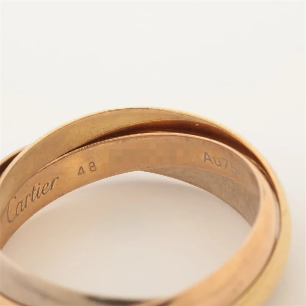 Trinity Ring 750 (Yellow Gold x Pink Gold x White Gold) 3.7g Size 48 HNO027 Resizing CRB4086147 — view 4