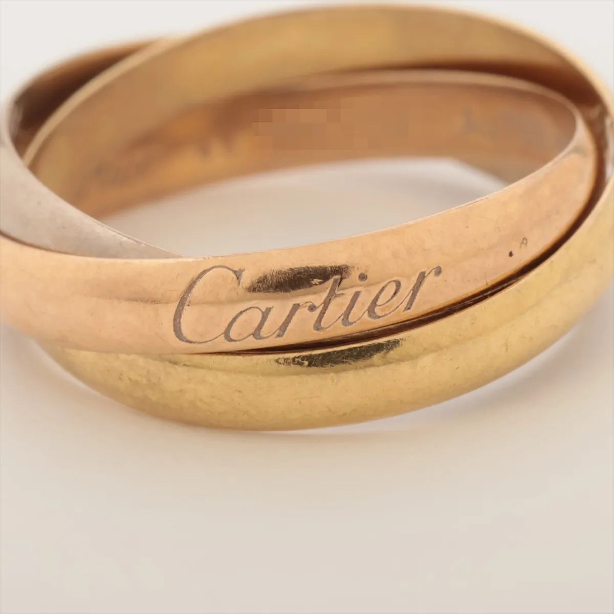 Trinity Ring 750 (Yellow Gold x Pink Gold x White Gold) 3.7g Size 48 HNO027 Resizing CRB4086147 — view 6