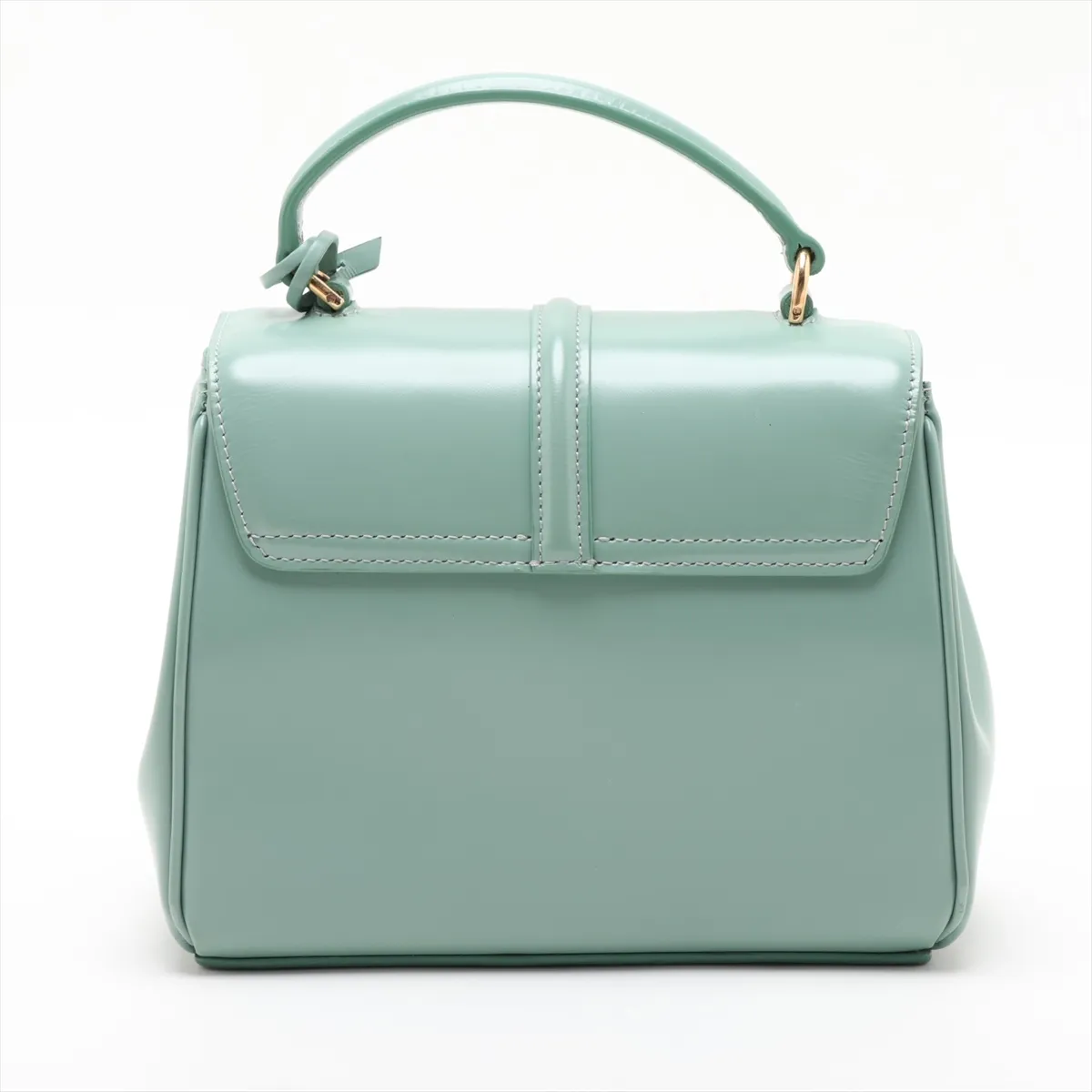 16th Anniversary Mini Leather 2-Way Handbag, Green — view 2