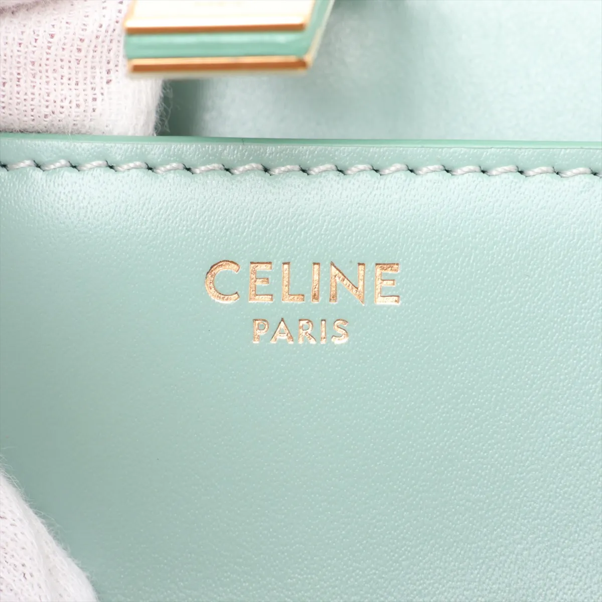 16th Anniversary Mini Leather 2-Way Handbag, Green — view 13