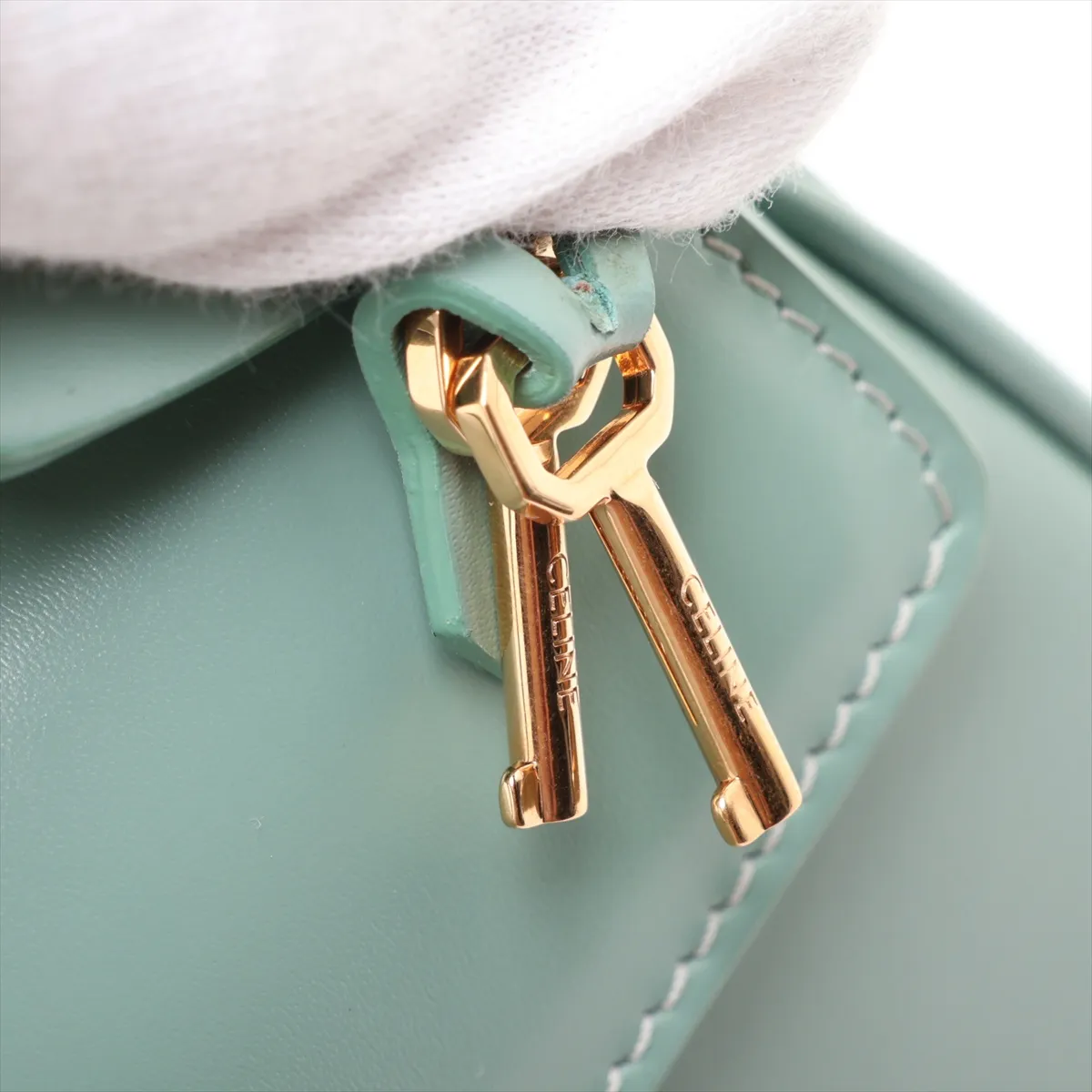 16th Anniversary Mini Leather 2-Way Handbag, Green — view 14