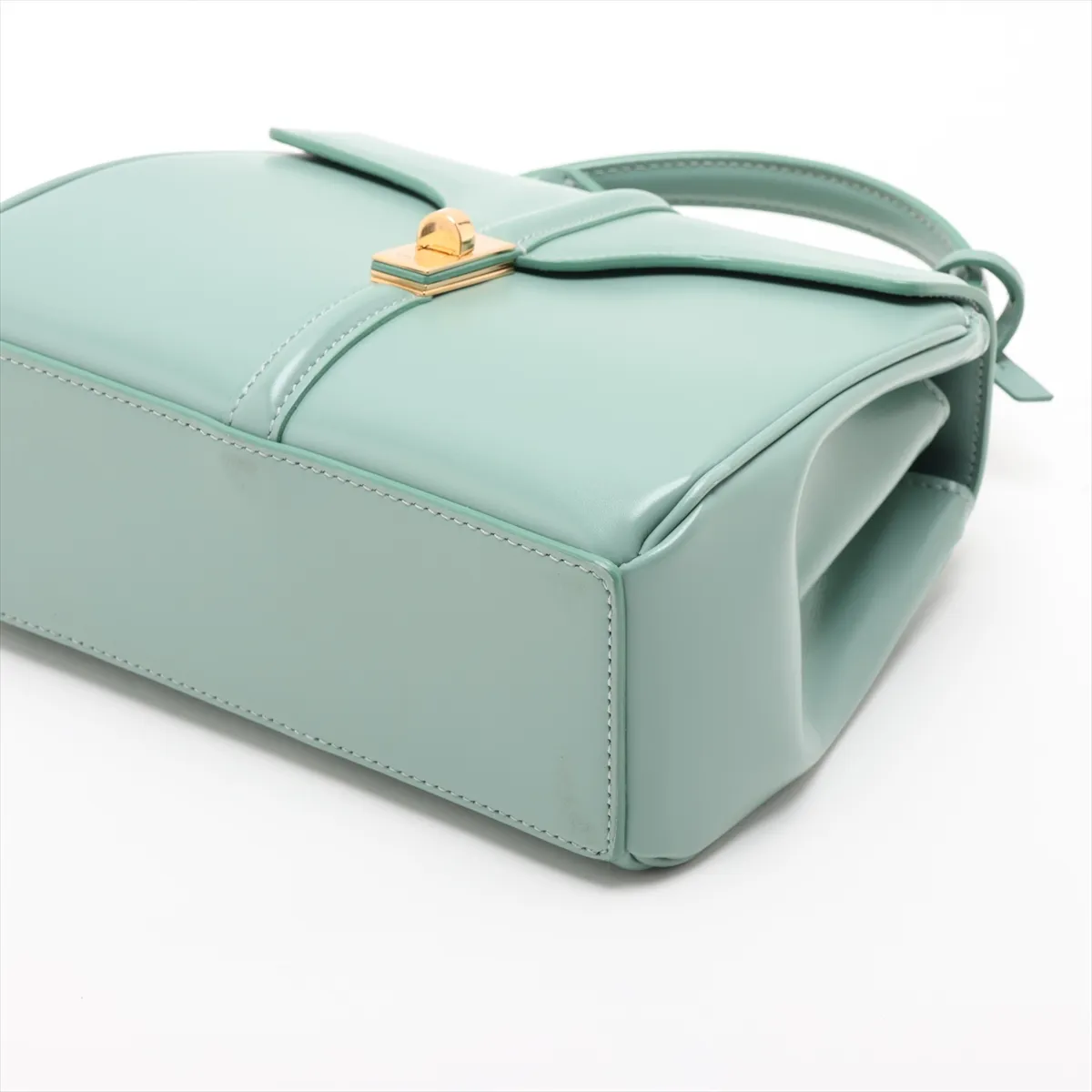 16th Anniversary Mini Leather 2-Way Handbag, Green — view 3