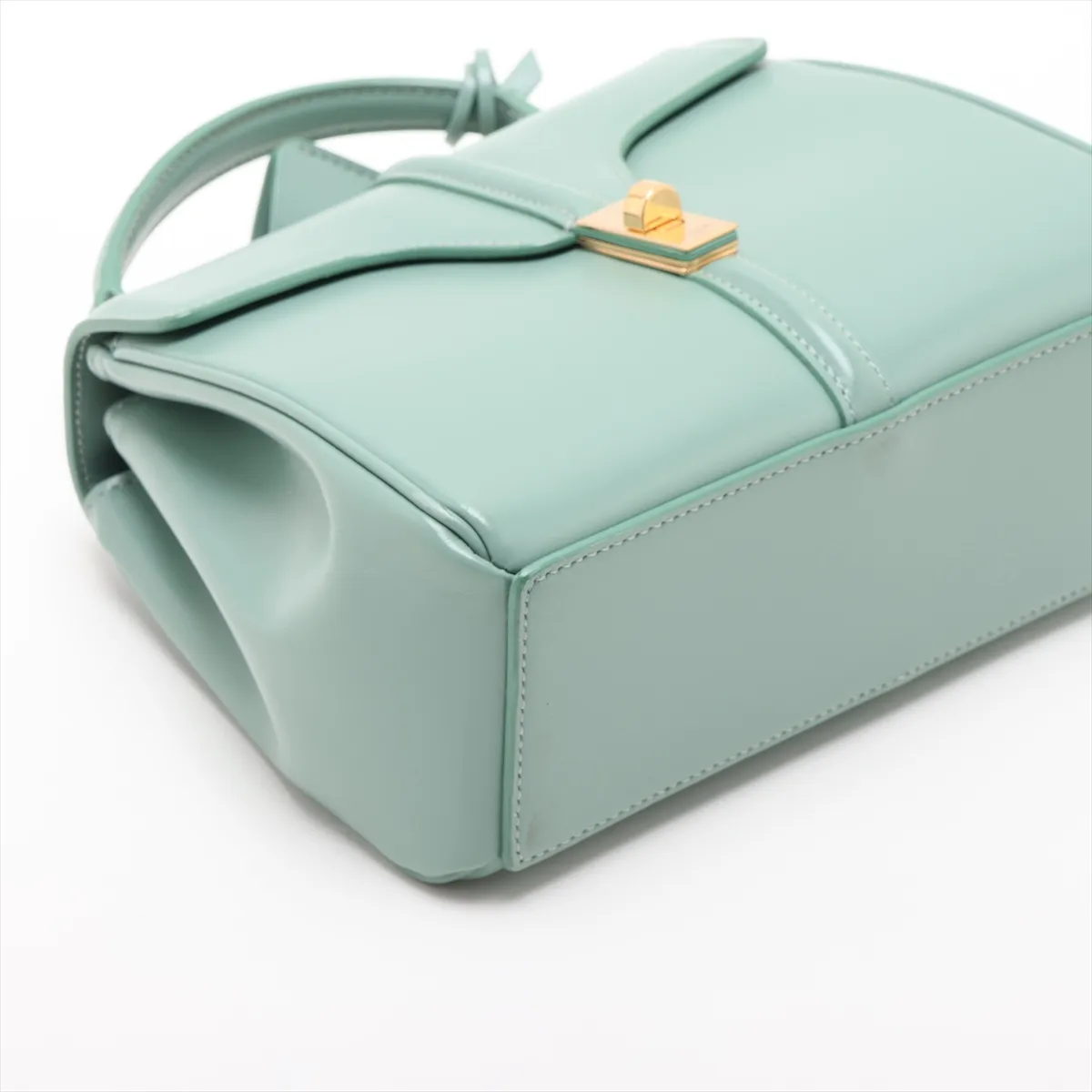 16th Anniversary Mini Leather 2-Way Handbag, Green — view 4