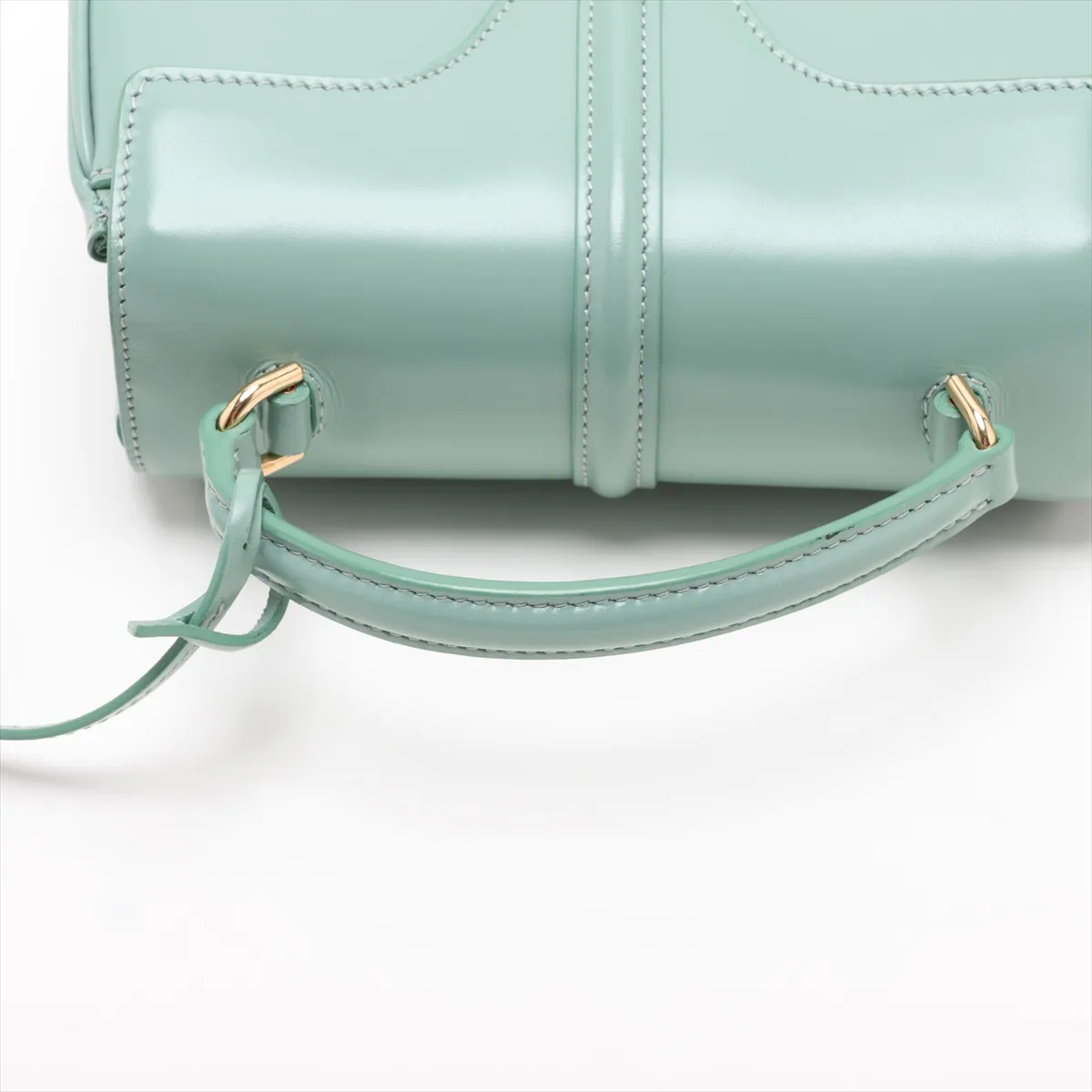 16th Anniversary Mini Leather 2-Way Handbag, Green — view 5