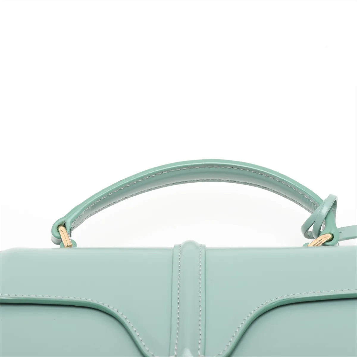 16th Anniversary Mini Leather 2-Way Handbag, Green — view 6