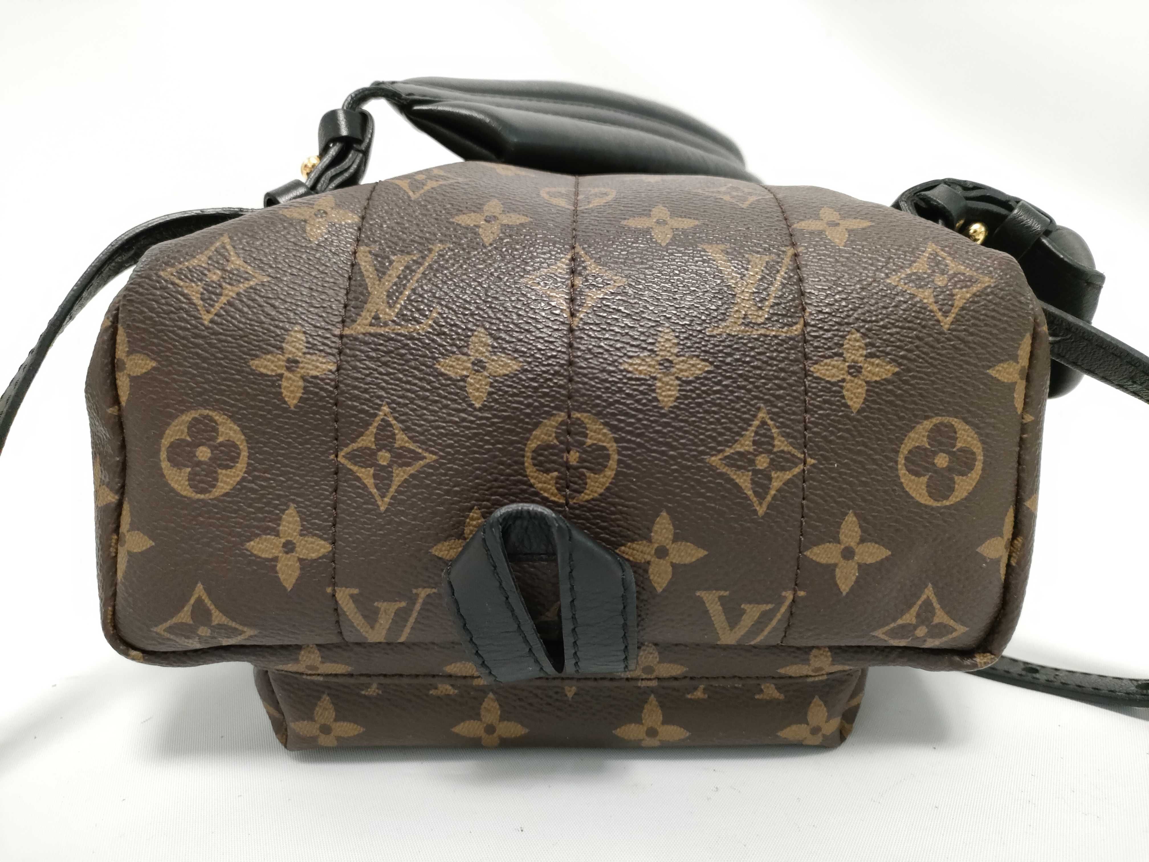 Monogram PH- Palm Springs Backpack Monogram Brown Canvas Backpack — view 7