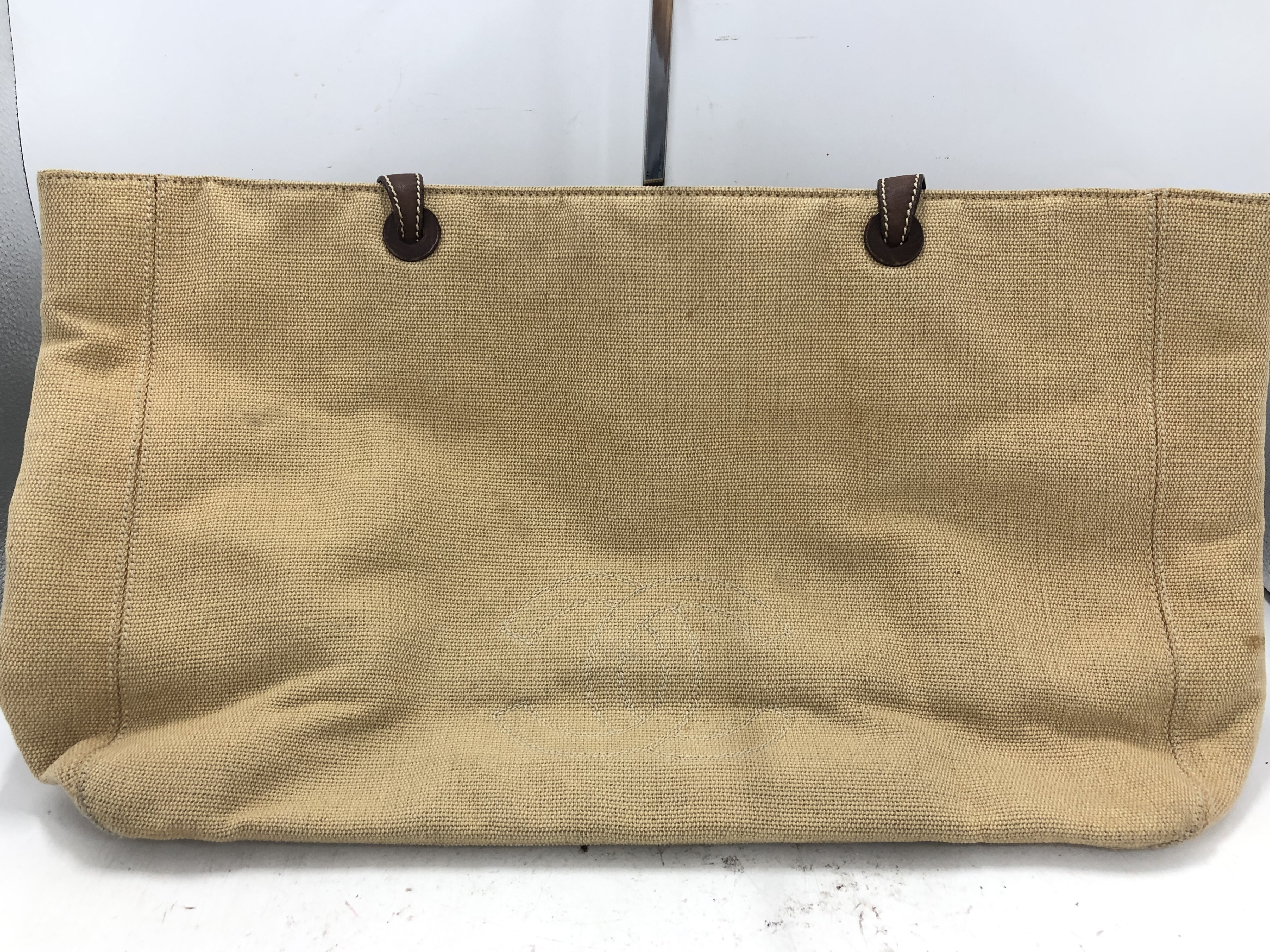 Coco Mark Sticker Included 5627456 Linen Brown Tote Bag