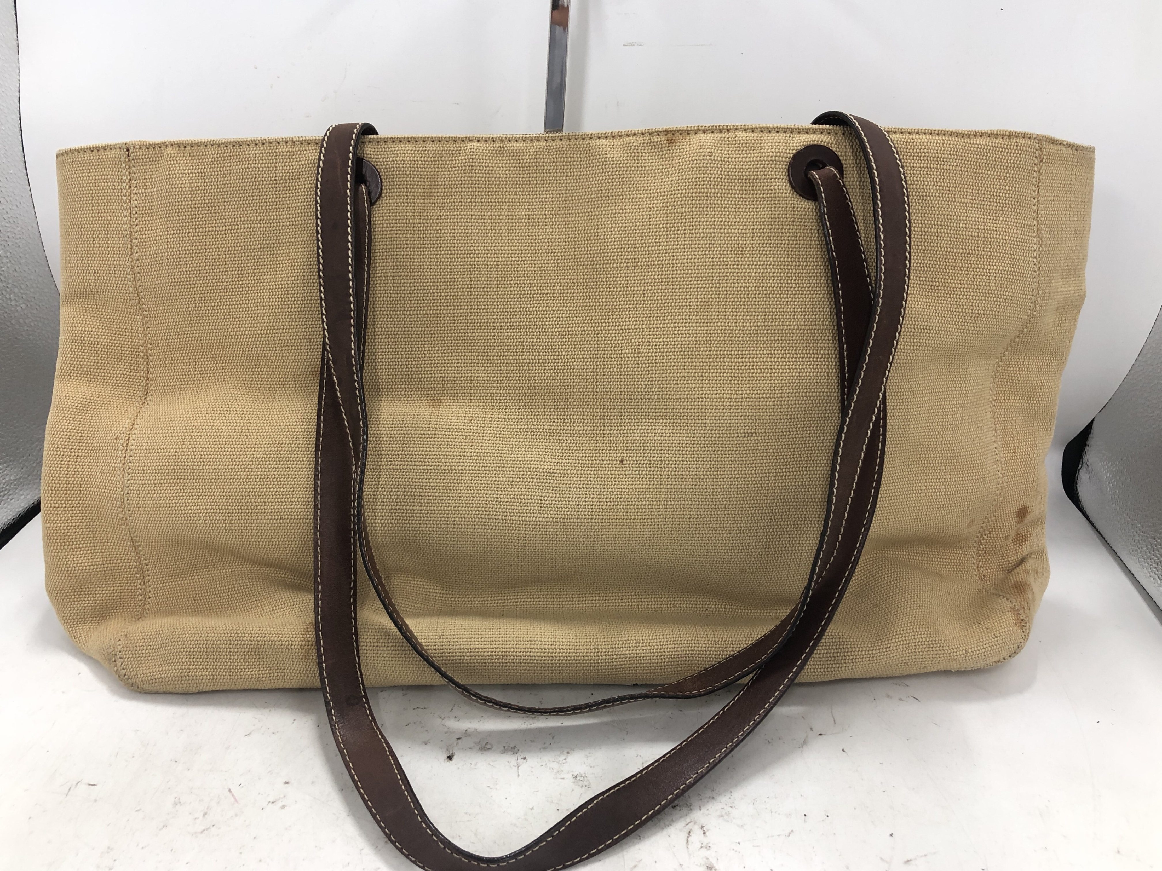 Coco Mark Sticker Included 5627456 Linen Brown Tote Bag — view 2