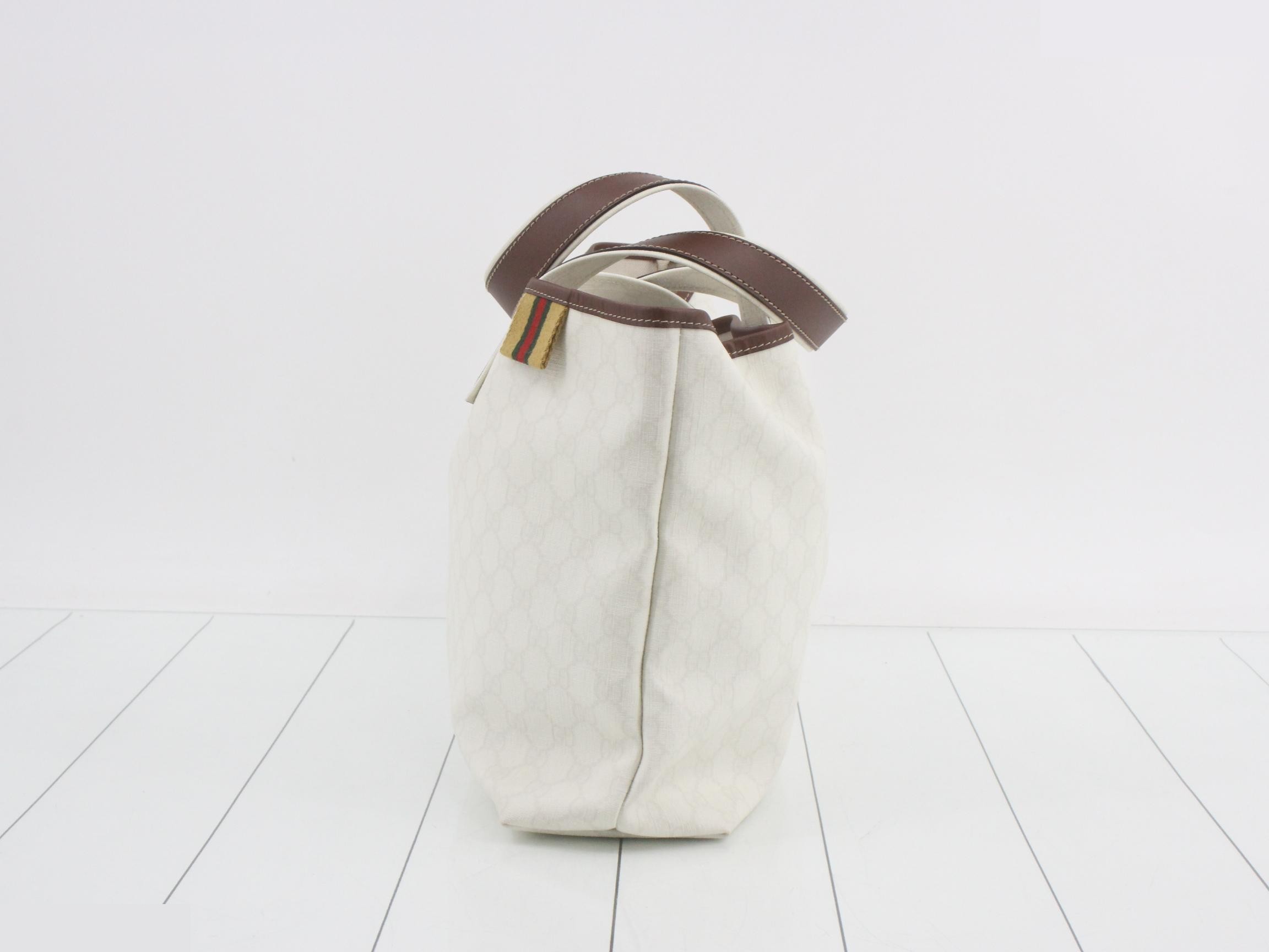 GG Supreme Tote Bag, White, 211134, 001998 — view 3
