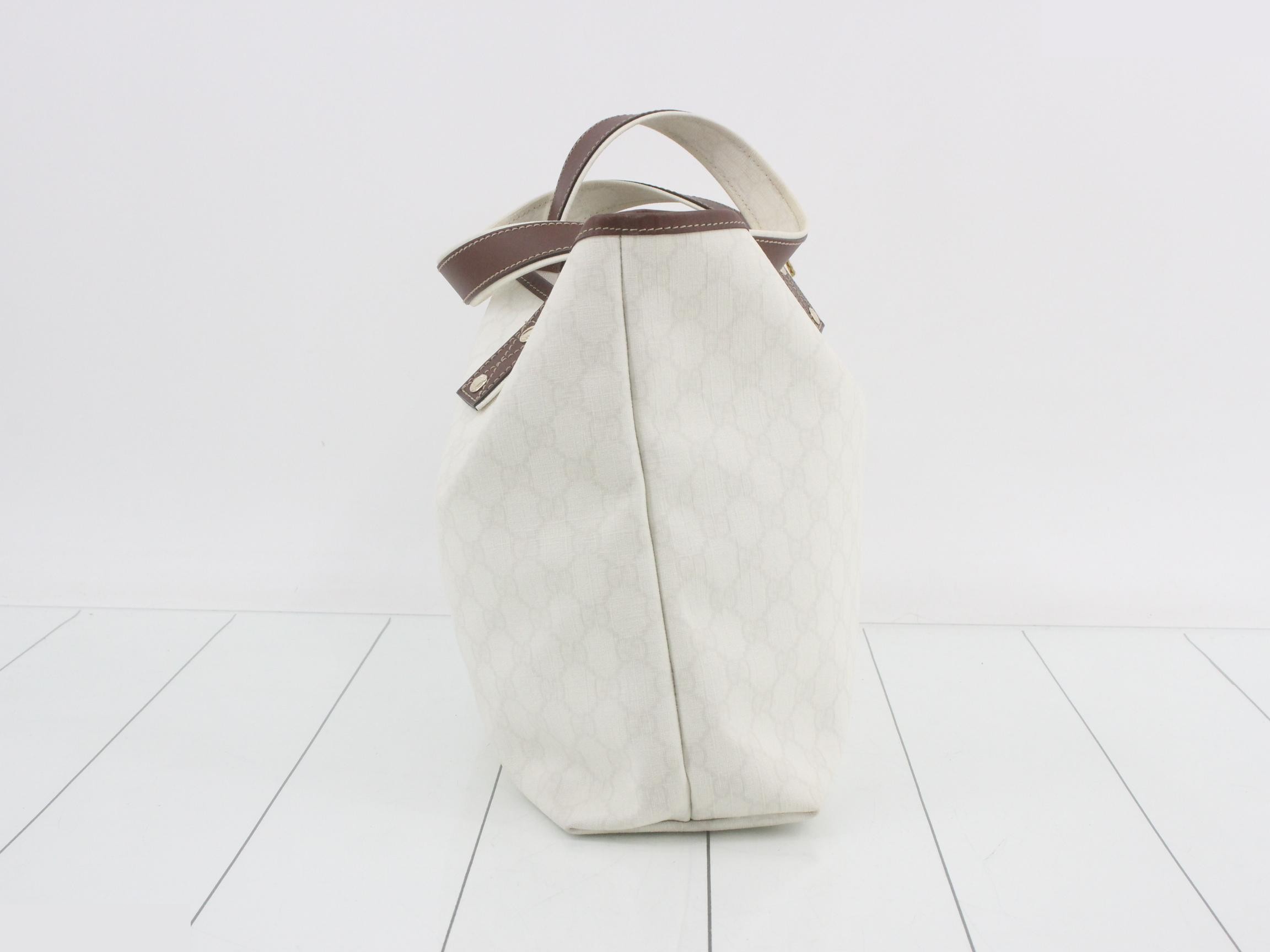 GG Supreme Tote Bag, White, 211134, 001998 — view 4