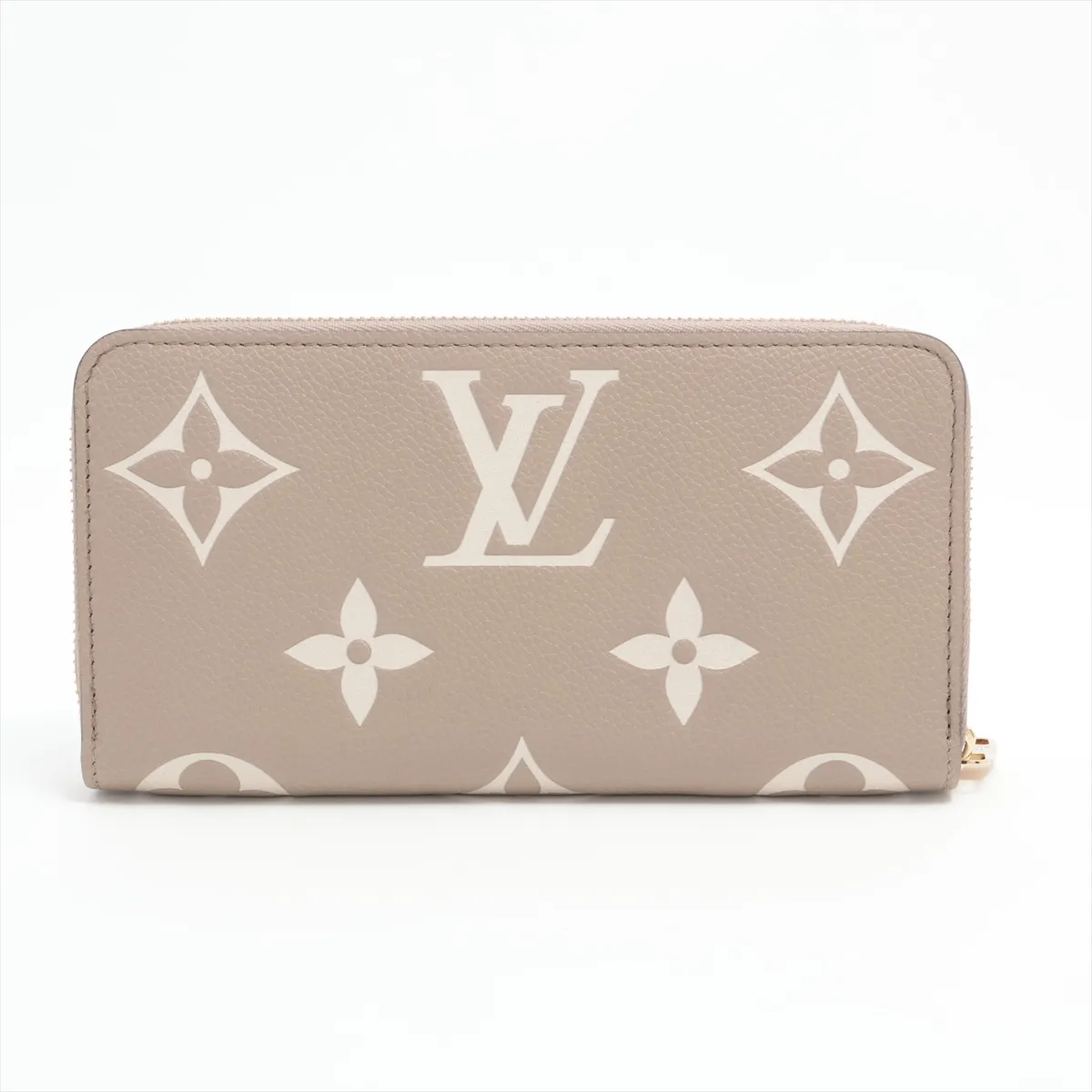 Bicolor Monogram Empreinte Zippy Wallet M28793 Beige Round Zip Wallet (RFID detected) — view 2