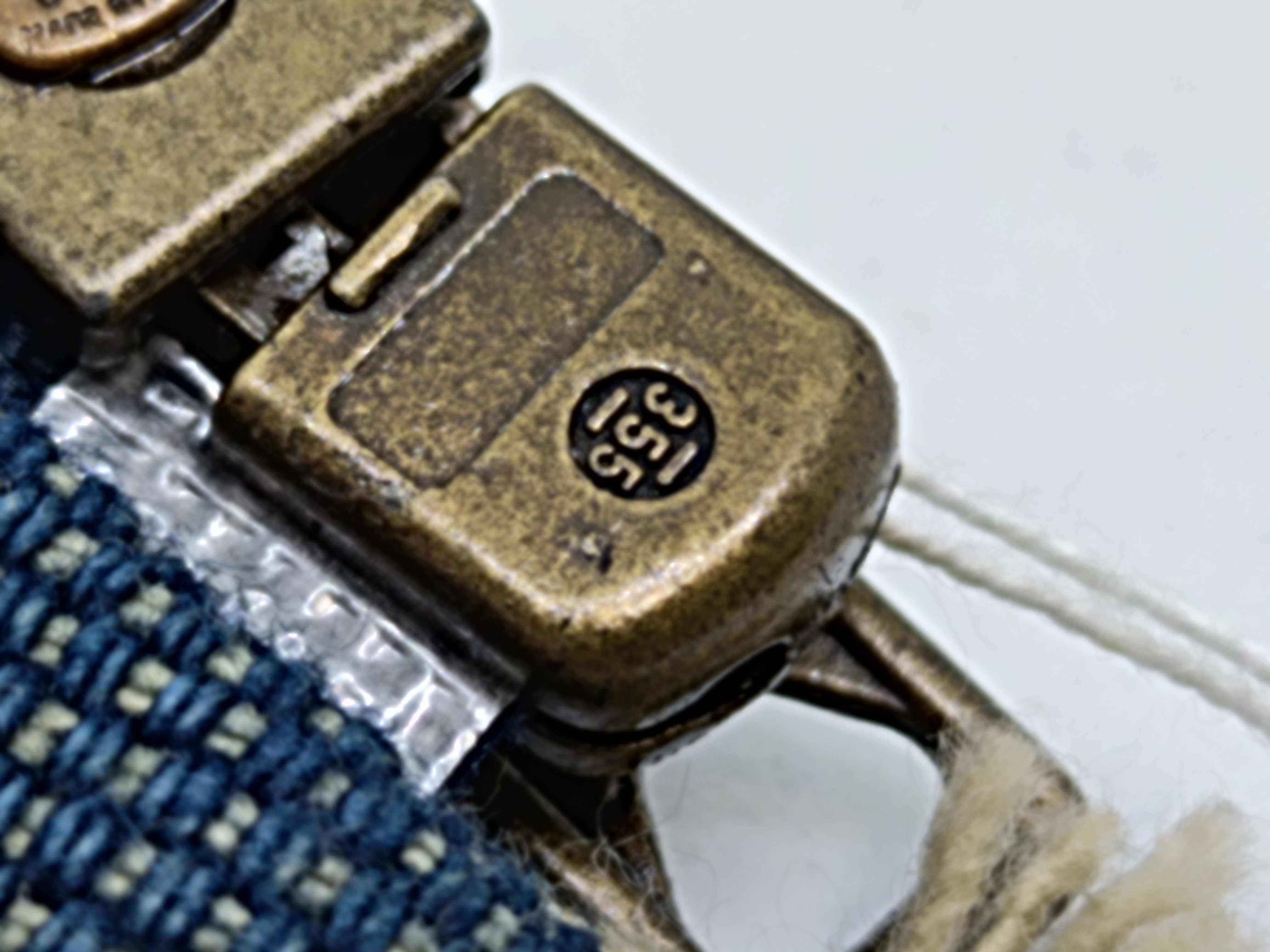 denim rhinestone Coco Mark belt — view 8
