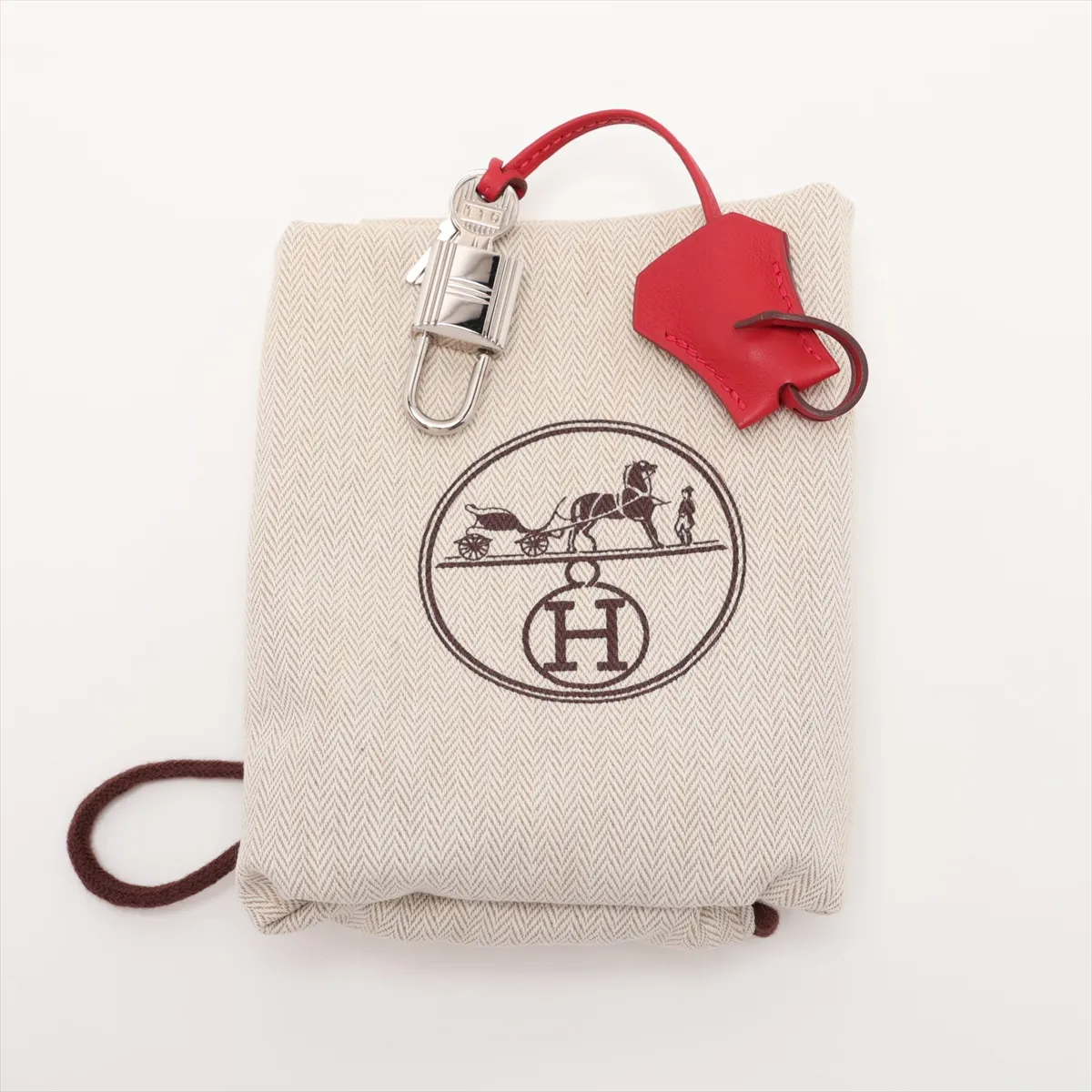 Hermès Bolide Sucré, Veau Swift leather, Rouge Casaque, silver hardware, T: 2015 — view 11