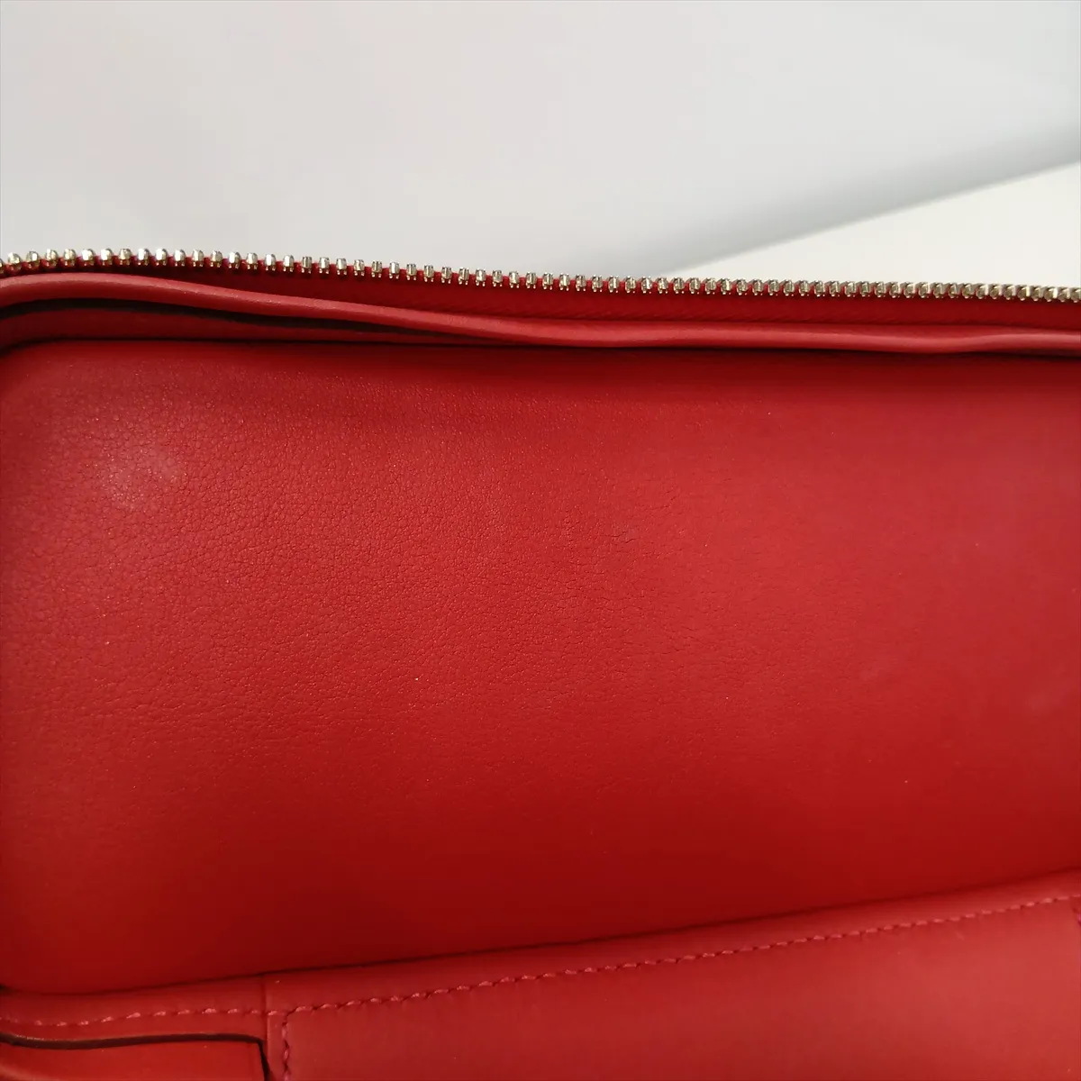 Hermès Bolide Sucré, Veau Swift leather, Rouge Casaque, silver hardware, T: 2015 — view 15