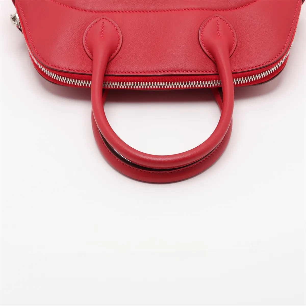 Hermès Bolide Sucré, Veau Swift leather, Rouge Casaque, silver hardware, T: 2015 — view 5