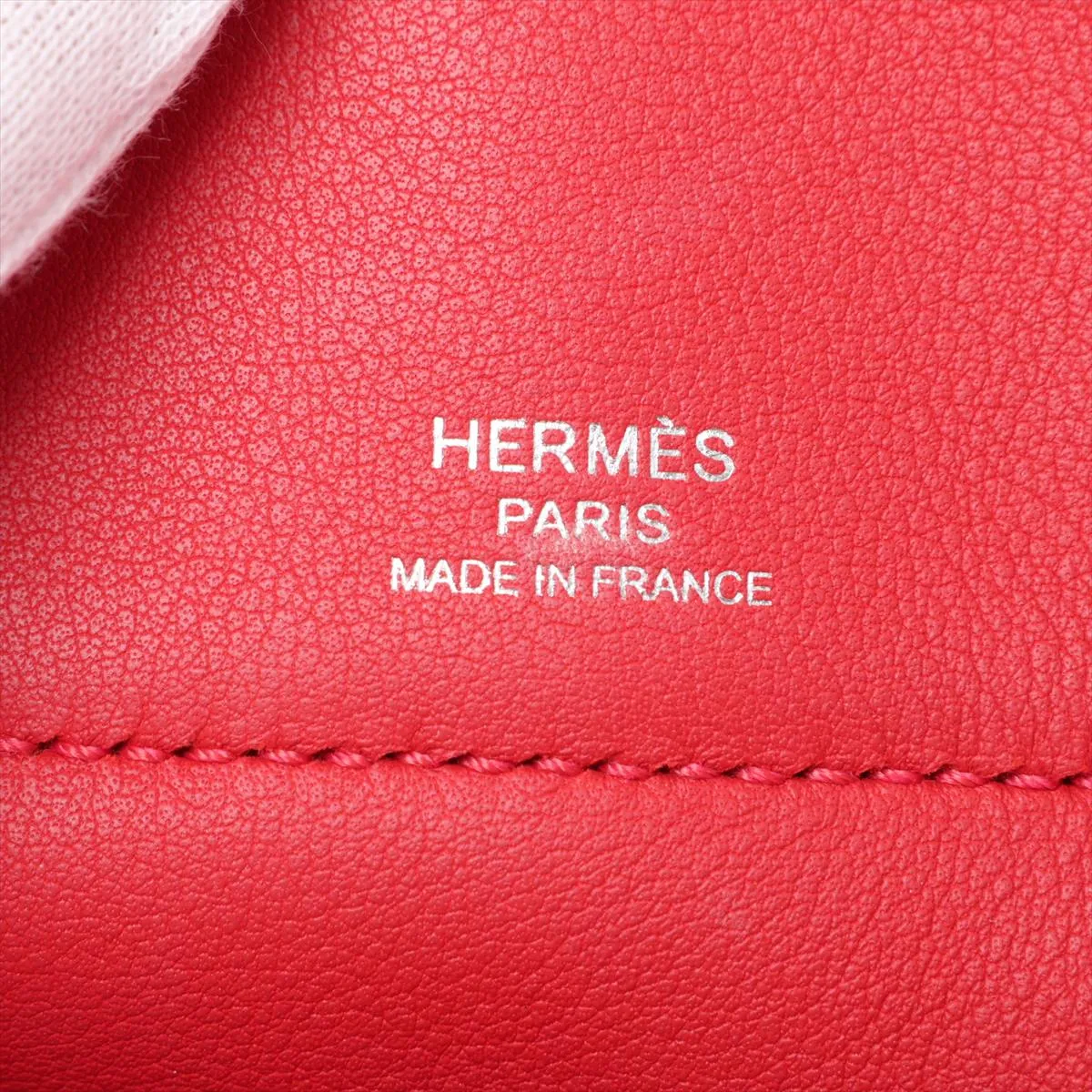 Hermès Bolide Sucré, Veau Swift leather, Rouge Casaque, silver hardware, T: 2015 — view 10
