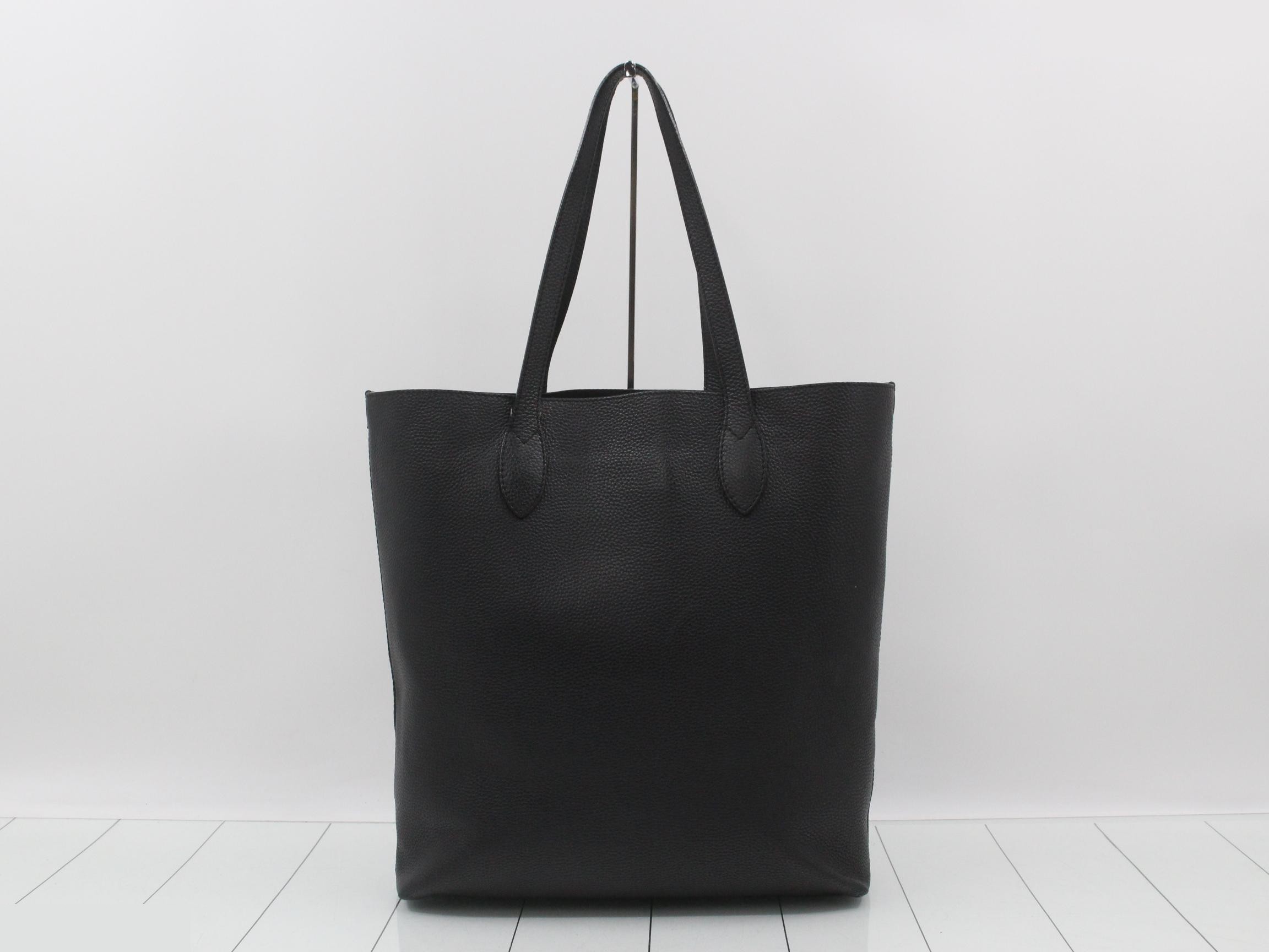 leather tote bag — view 2