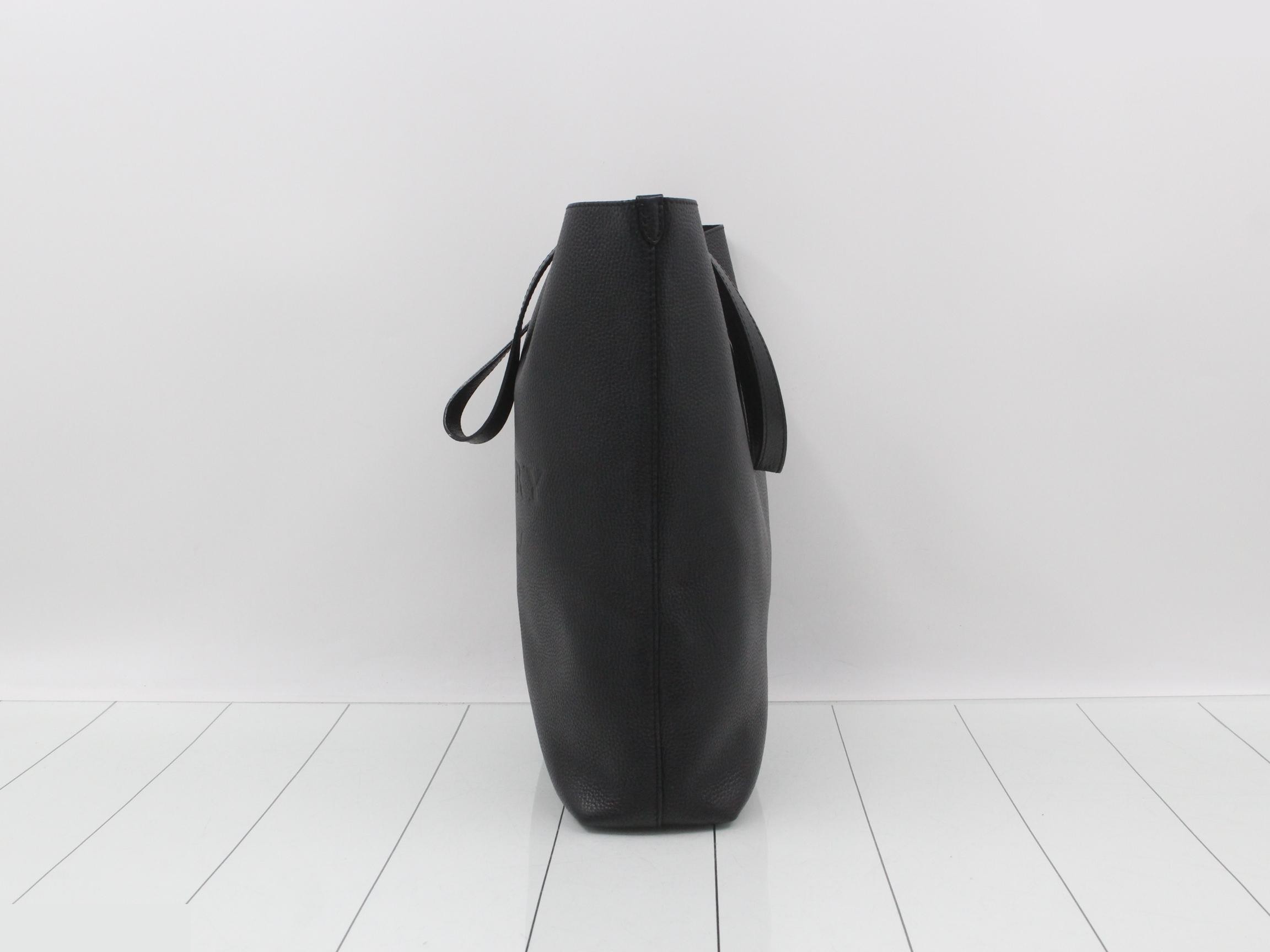leather tote bag — view 3