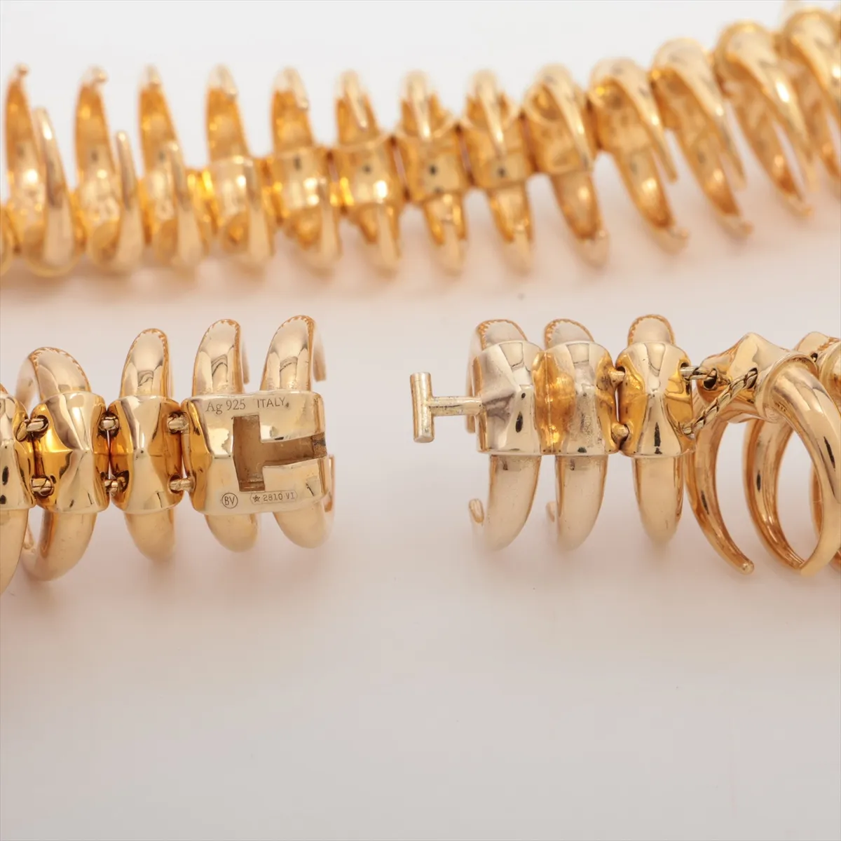 choker, 925 sterling silver, 178g, gold, with — view 4
