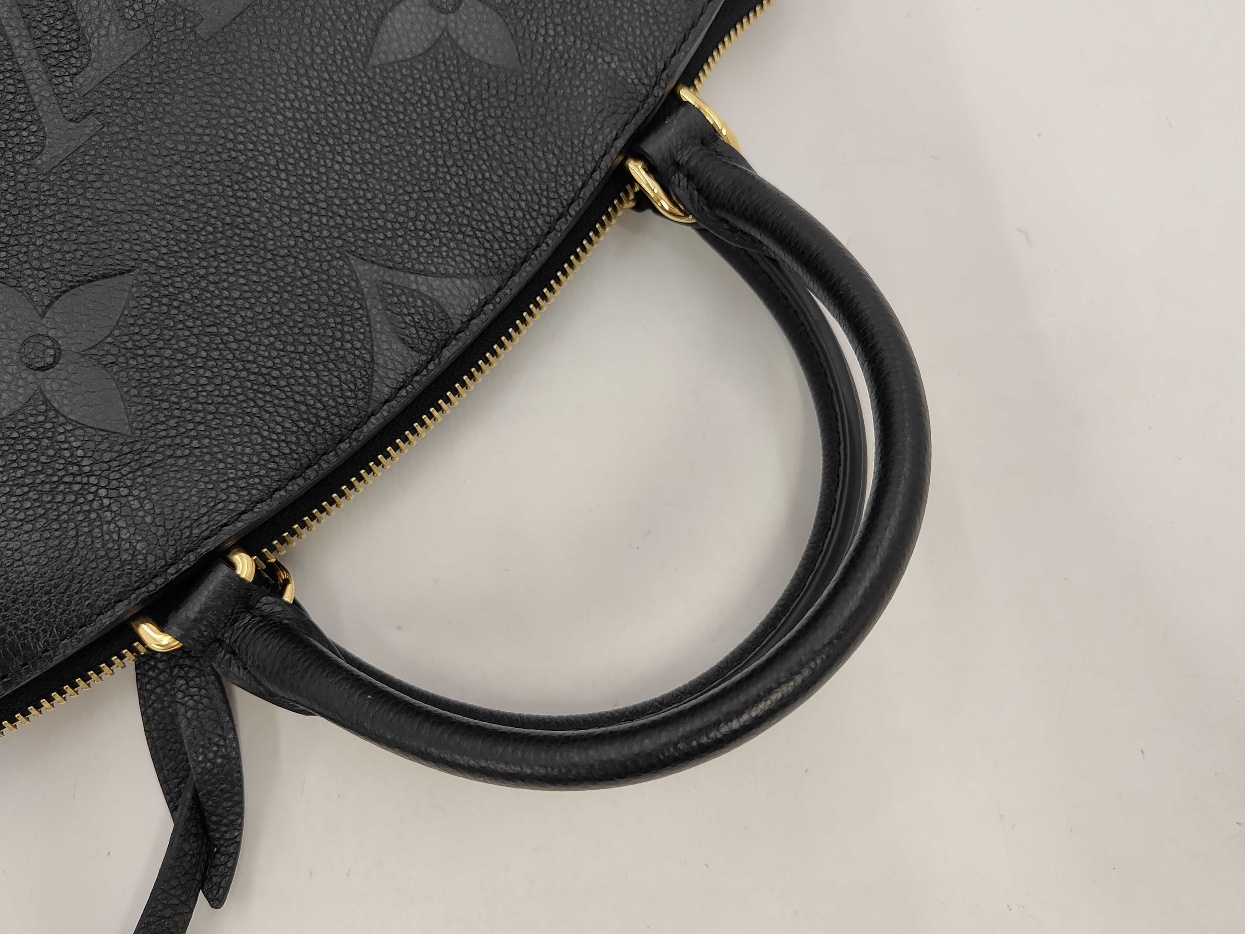 Monogram Empreinte Louis Vuitton Black Monogram Empreinte Calf Petit Palais M58916 2-Way Handbag — view 5