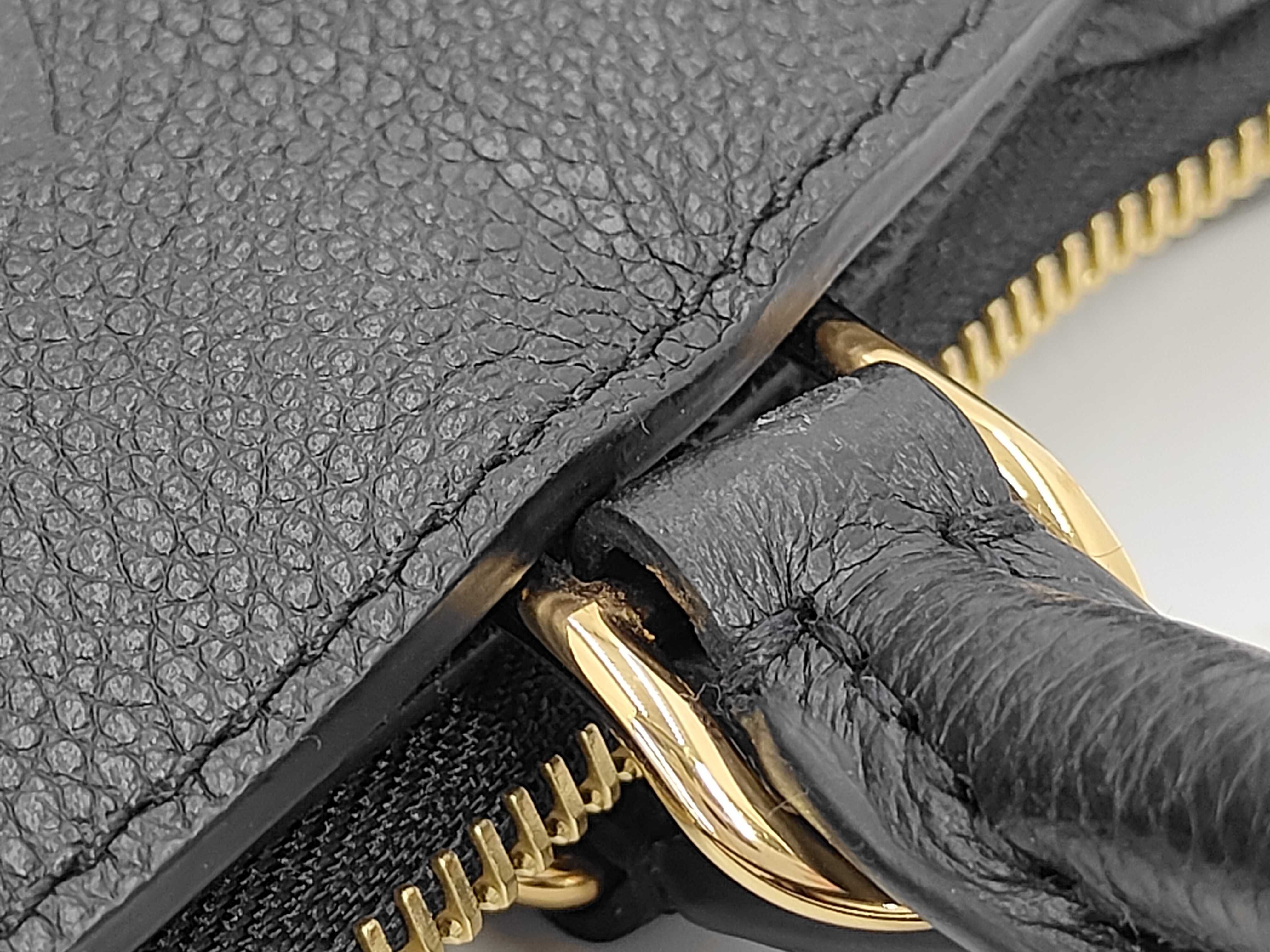 Monogram Empreinte Louis Vuitton Black Monogram Empreinte Calf Petit Palais M58916 2-Way Handbag — view 7