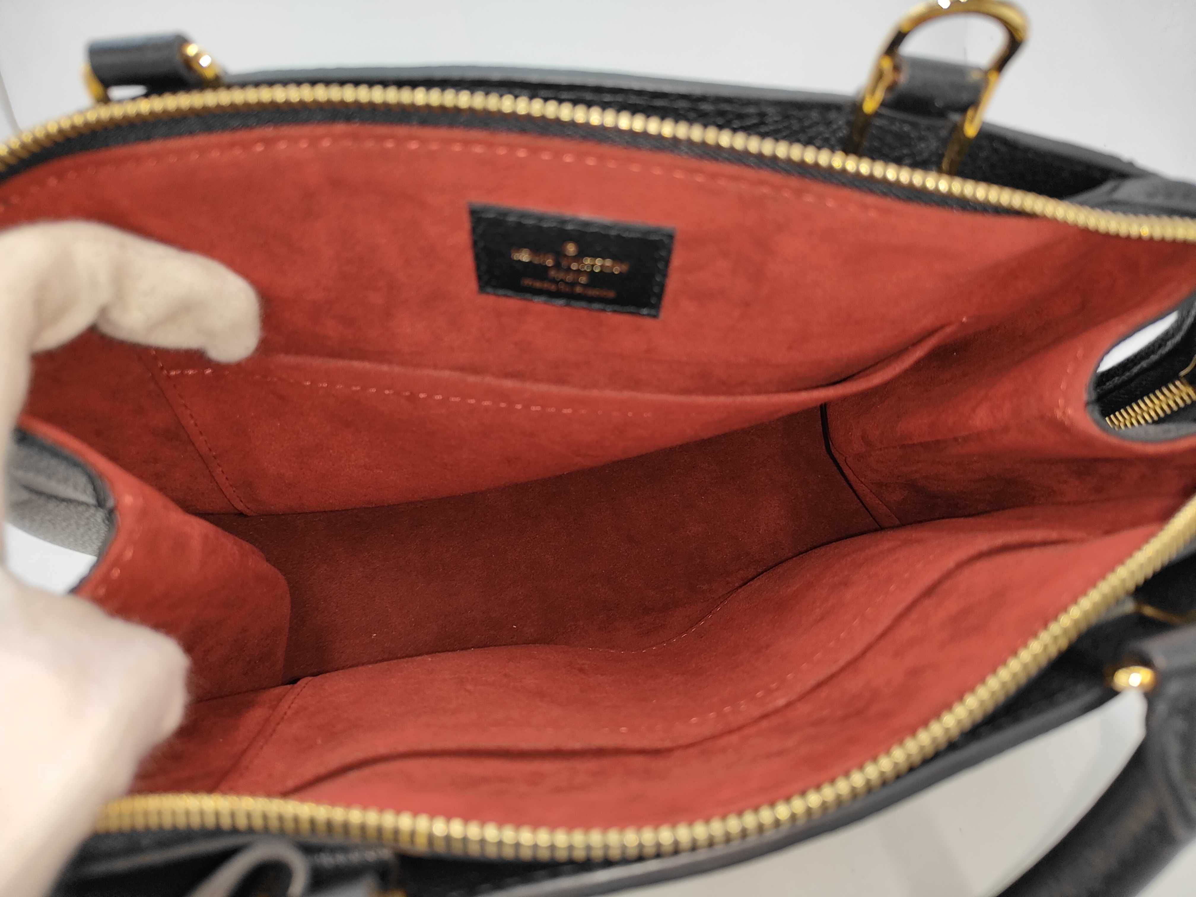 Monogram Empreinte Louis Vuitton Black Monogram Empreinte Calf Petit Palais M58916 2-Way Handbag — view 8