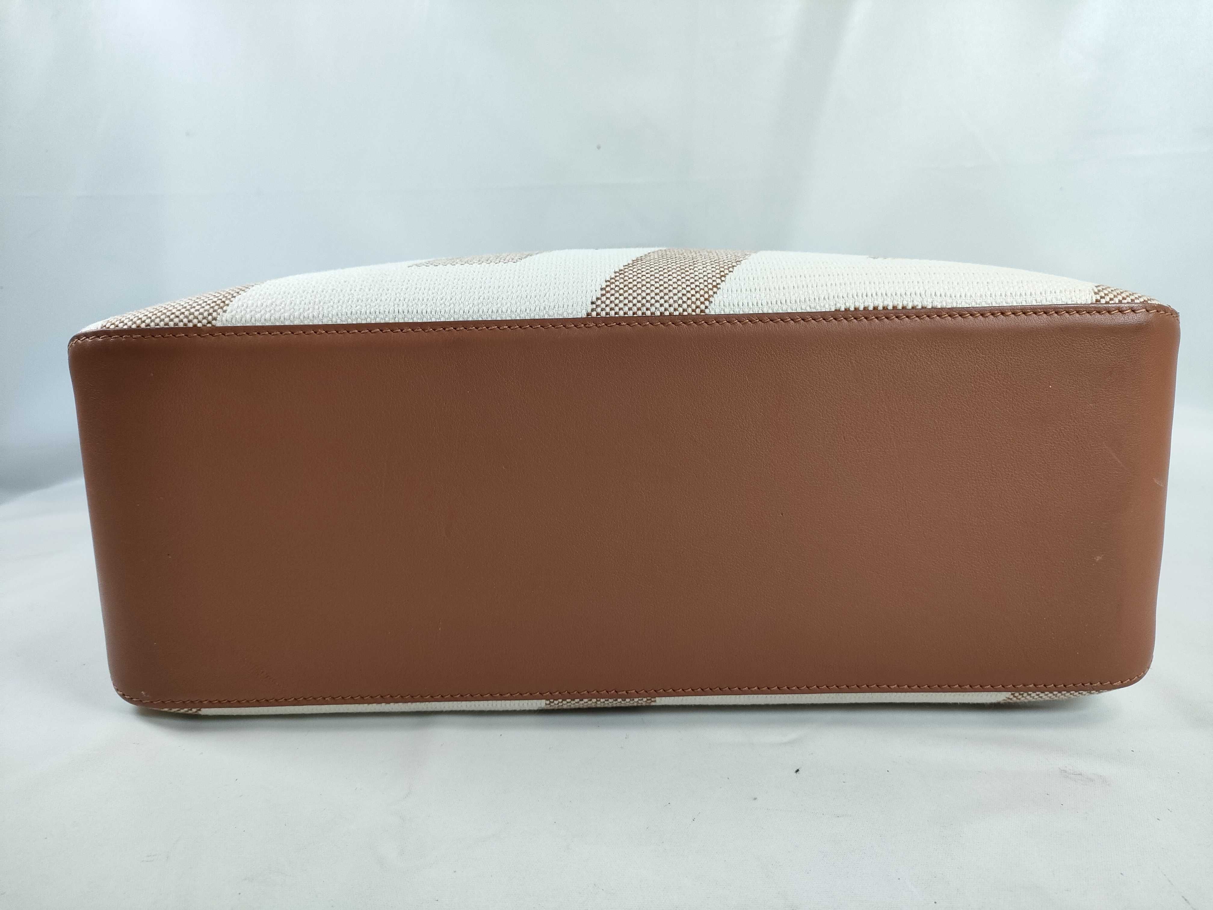Ambie 40 GM Toile H x Veau Swift Brown Z: 2021 Tote Bag — view 7