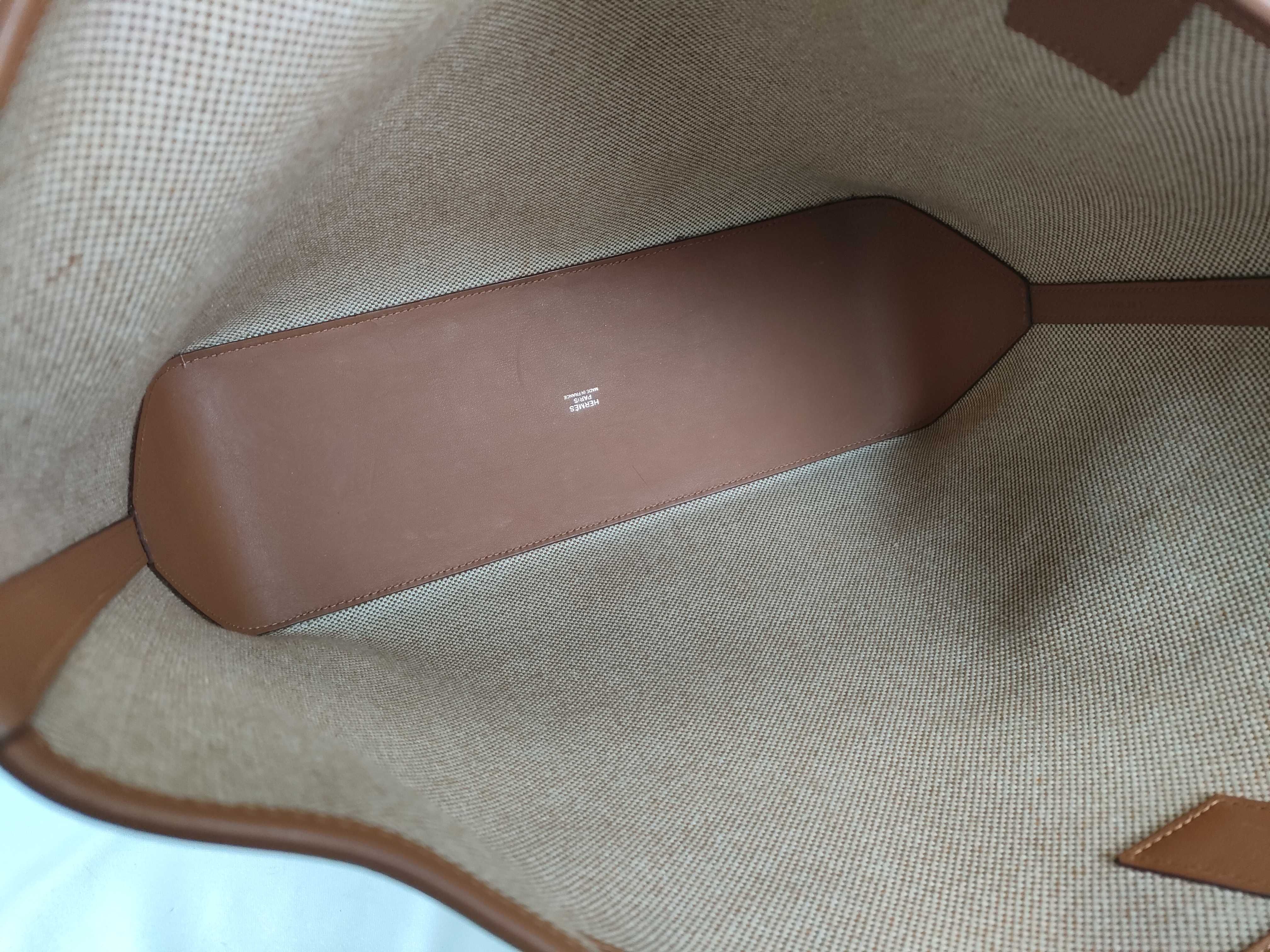 Ambie 40 GM Toile H x Veau Swift Brown Z: 2021 Tote Bag — view 8