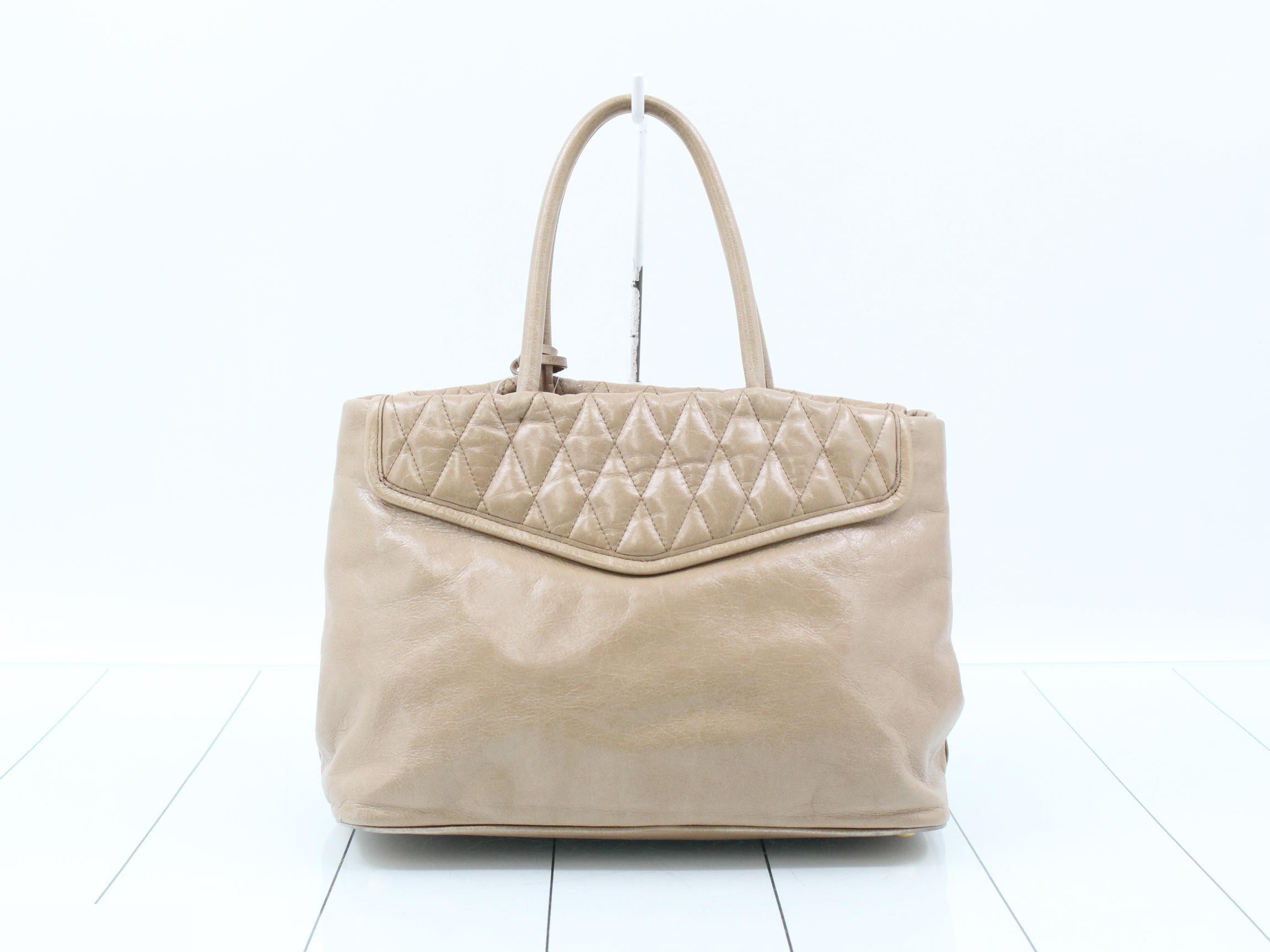Other lines: Bags - 2-way bag with long strap, leather, beige — view 2