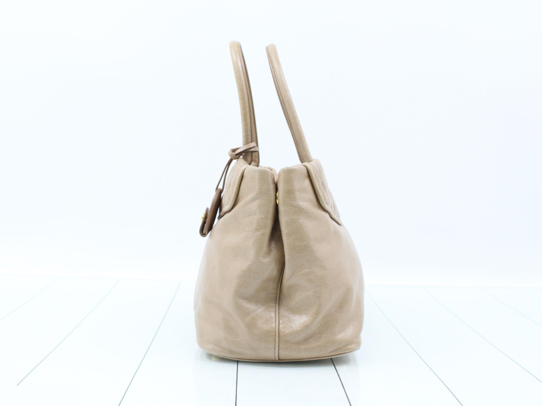 Other lines: Bags - 2-way bag with long strap, leather, beige — view 3