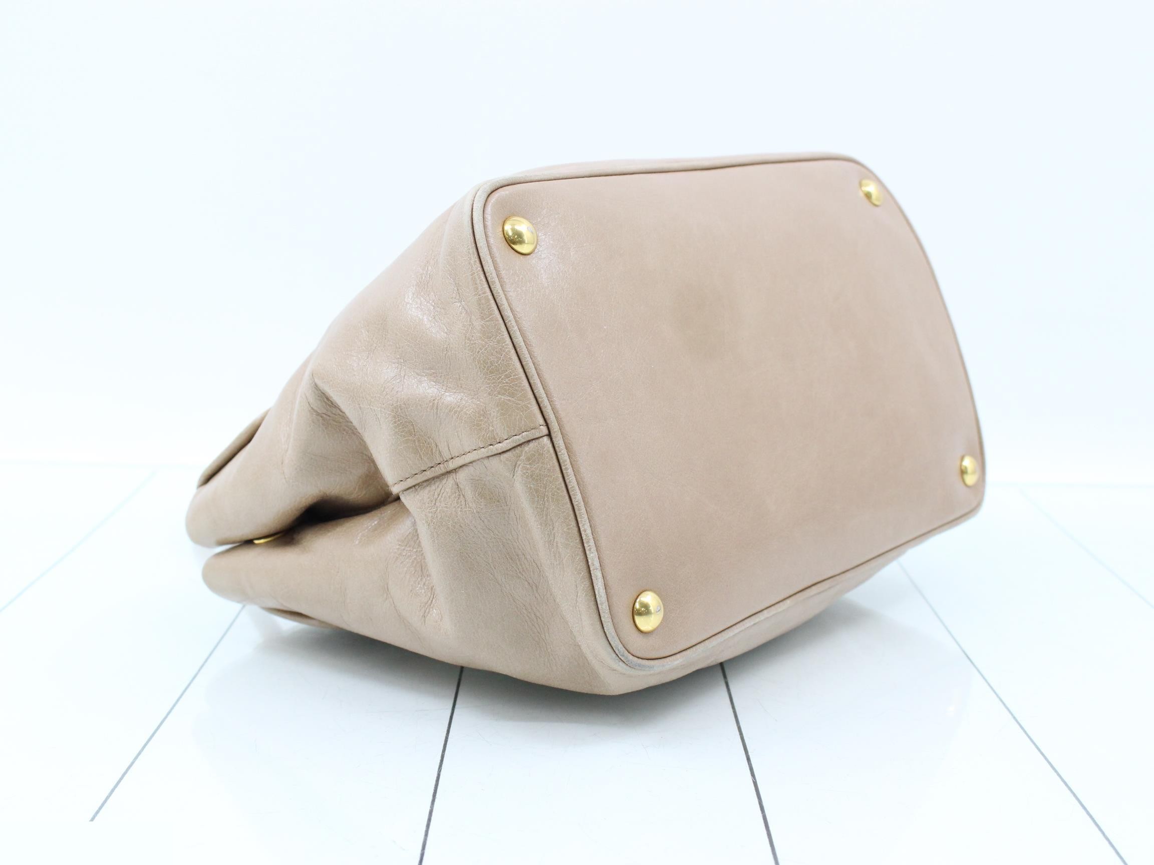 Other lines: Bags - 2-way bag with long strap, leather, beige — view 5