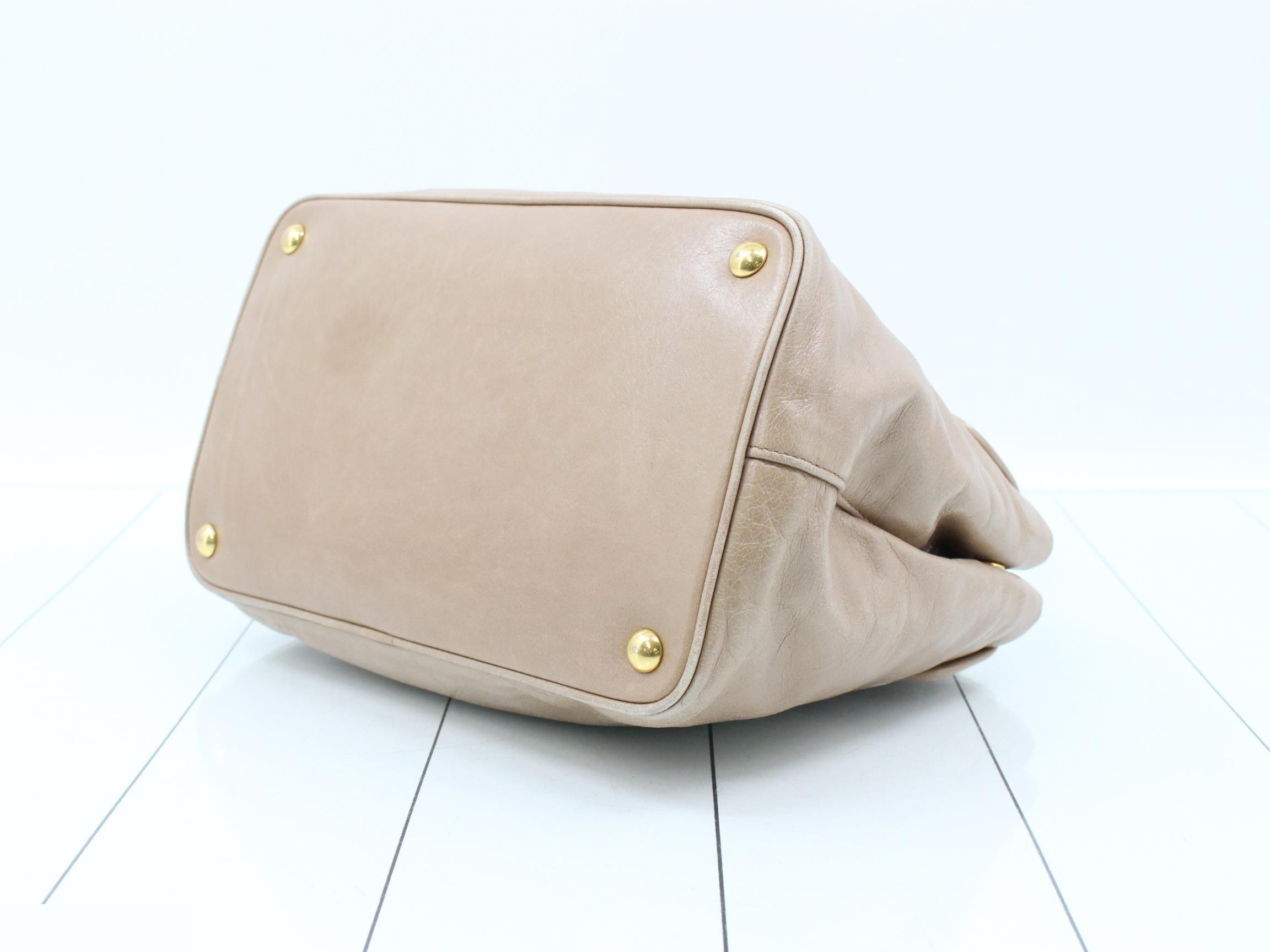 Other lines: Bags - 2-way bag with long strap, leather, beige — view 6