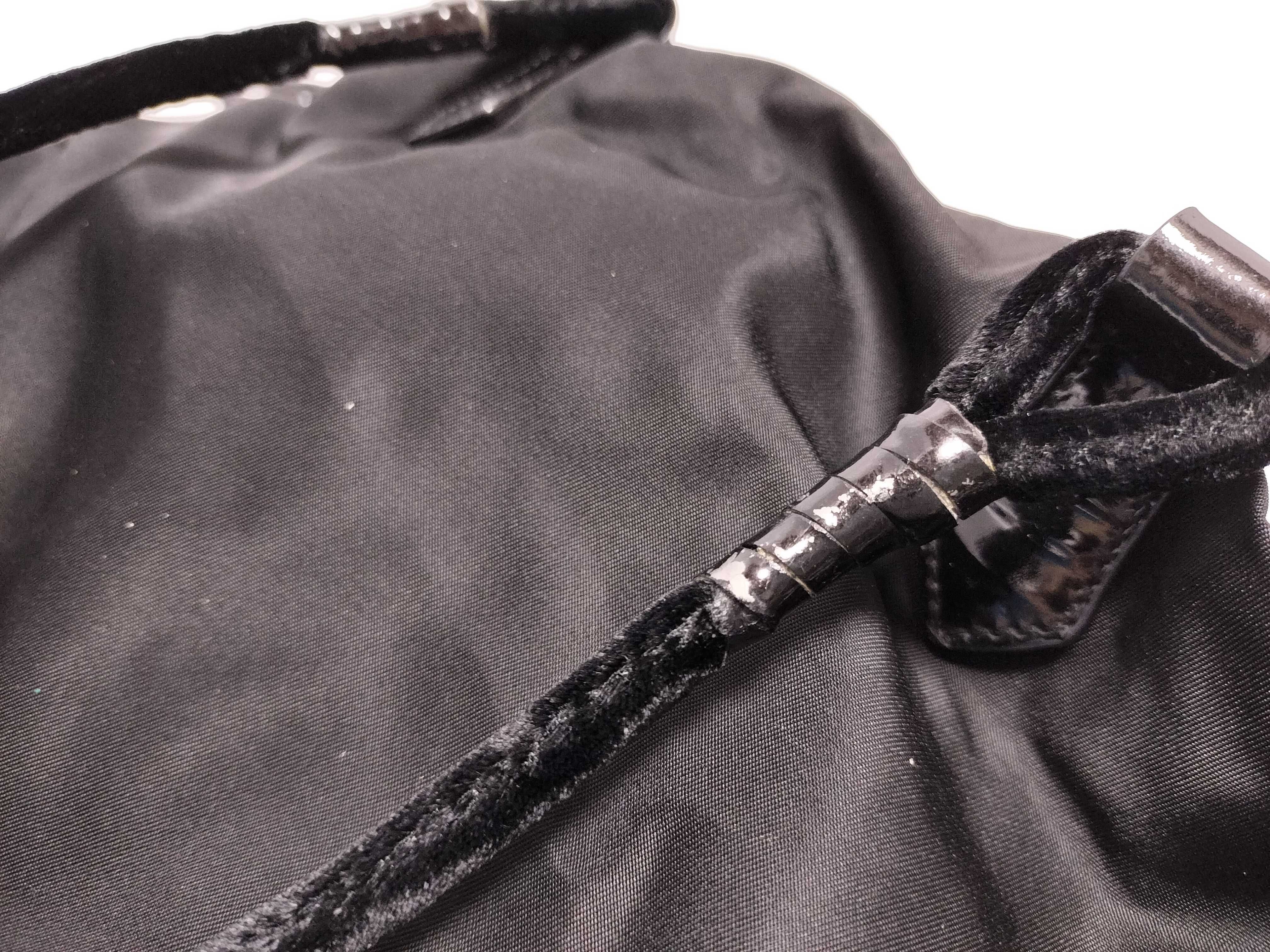 Nylon Tessuto Handbag, Black Tote Bag — view 14