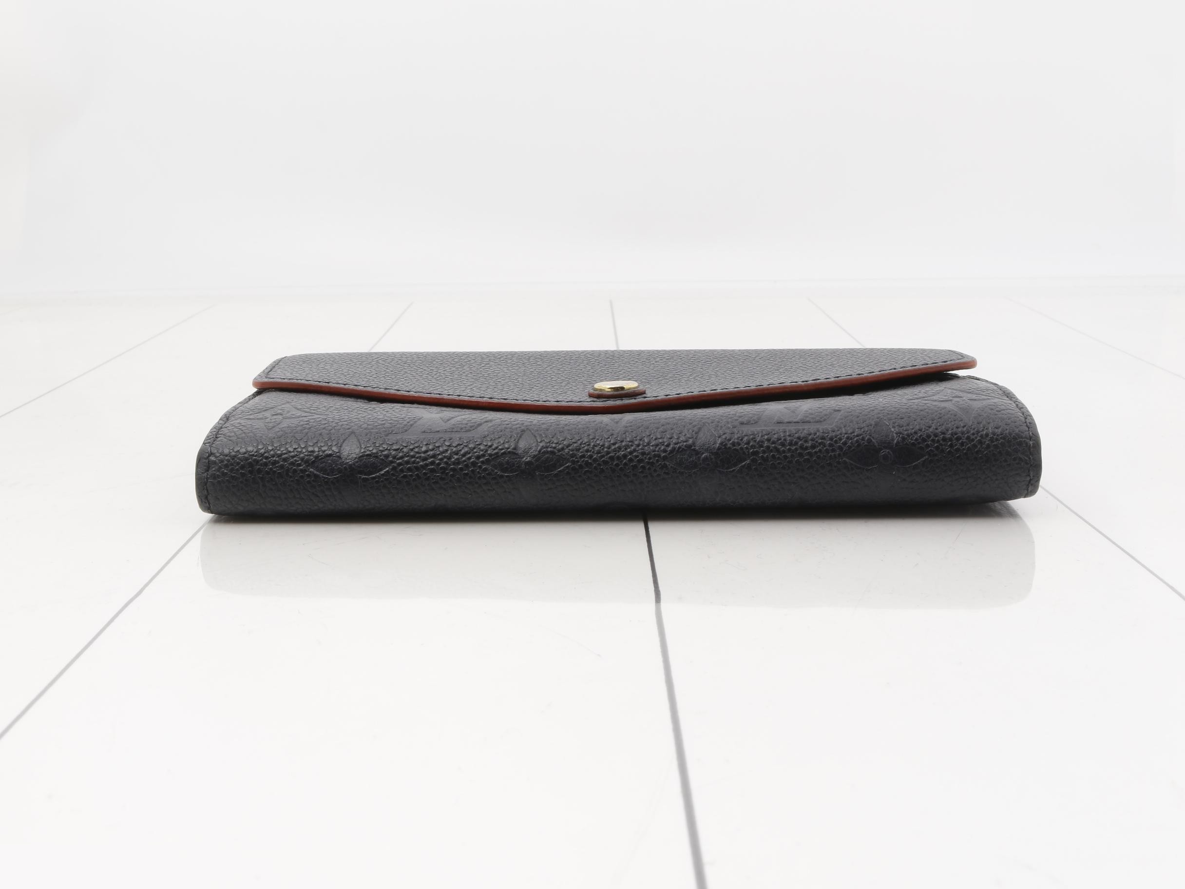 M62125 Empreinte Portefeuille Sarah Marine Rouge — view 3